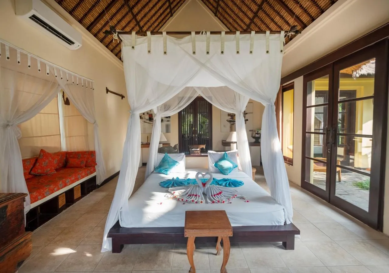 Bed in Amertha Bali Villas