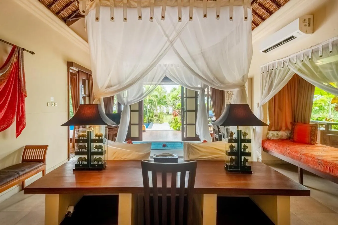 Bed in Amertha Bali Villas