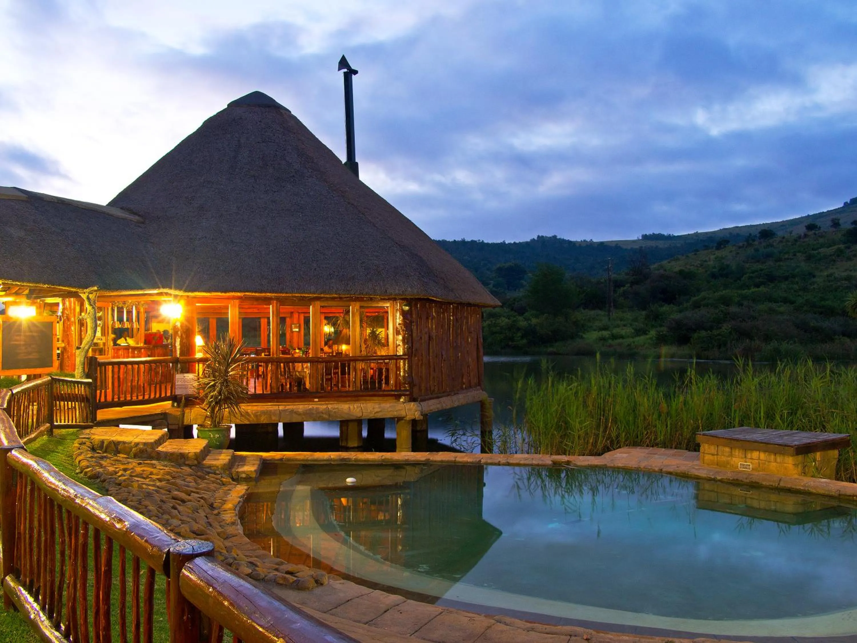Swimming pool in The Old Orchard Guest House