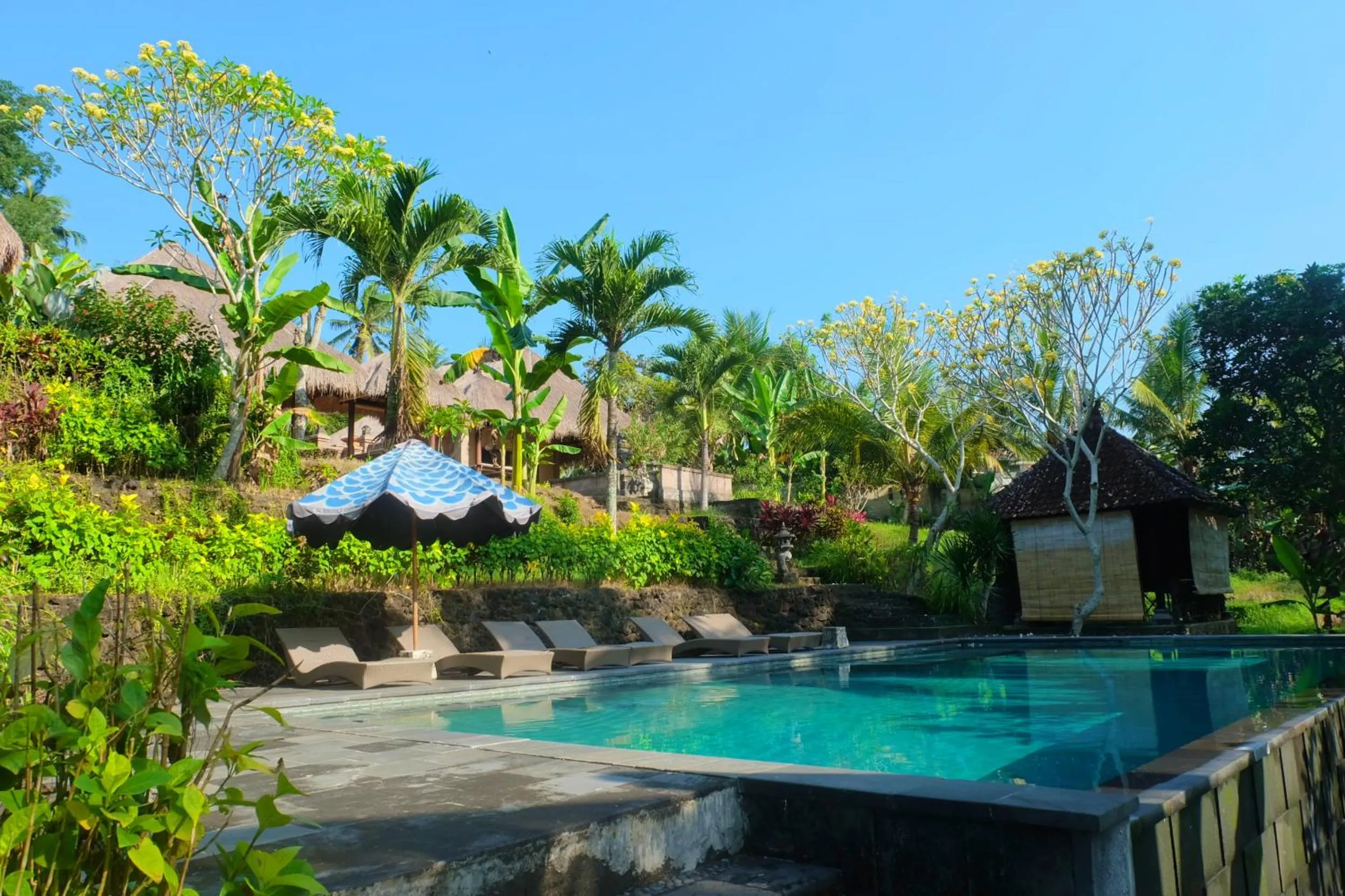 Garden view in Puri Taman Sari Resort