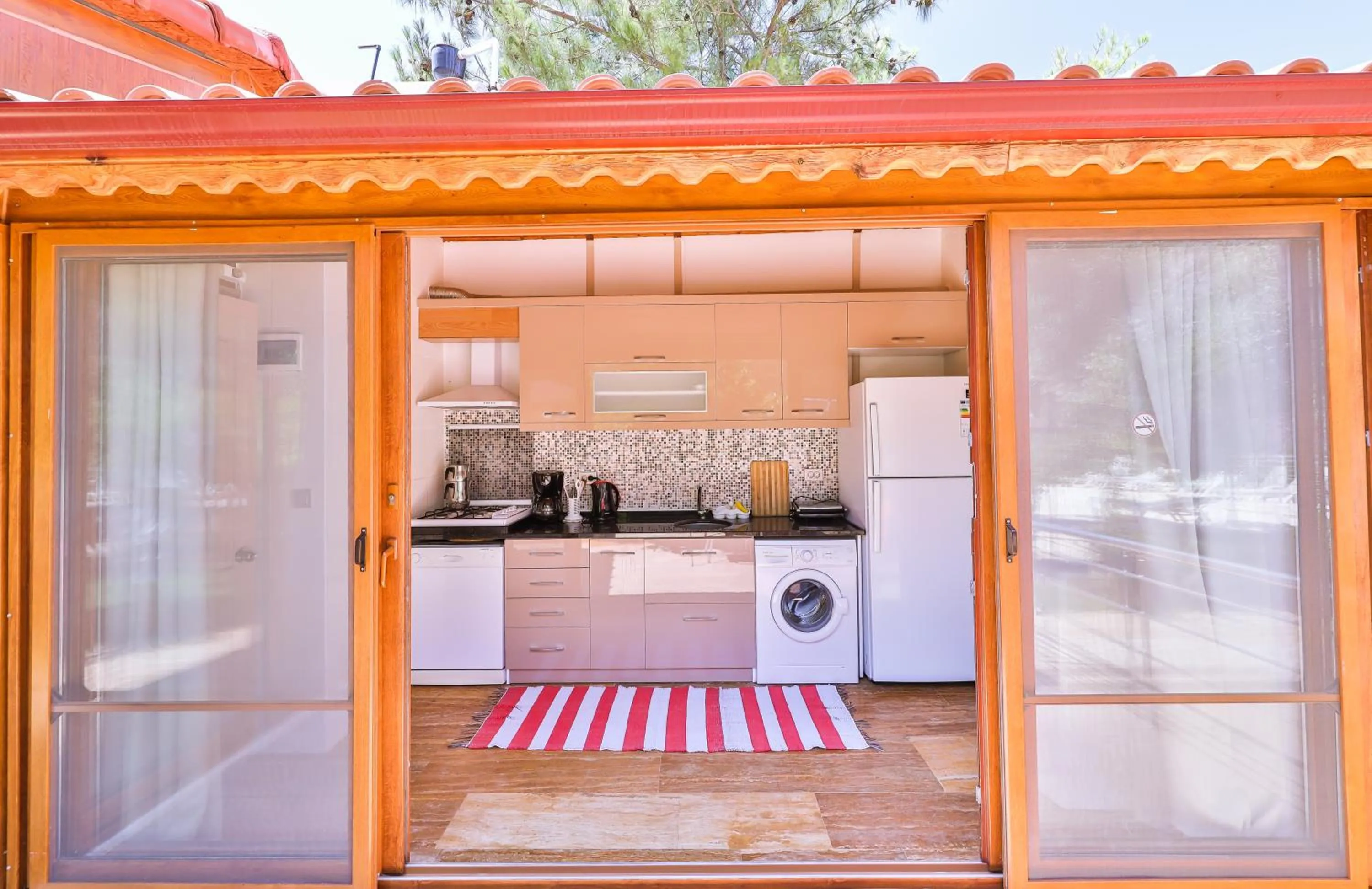 Kitchen or kitchenette in Villa Dundar - Kas Apartments