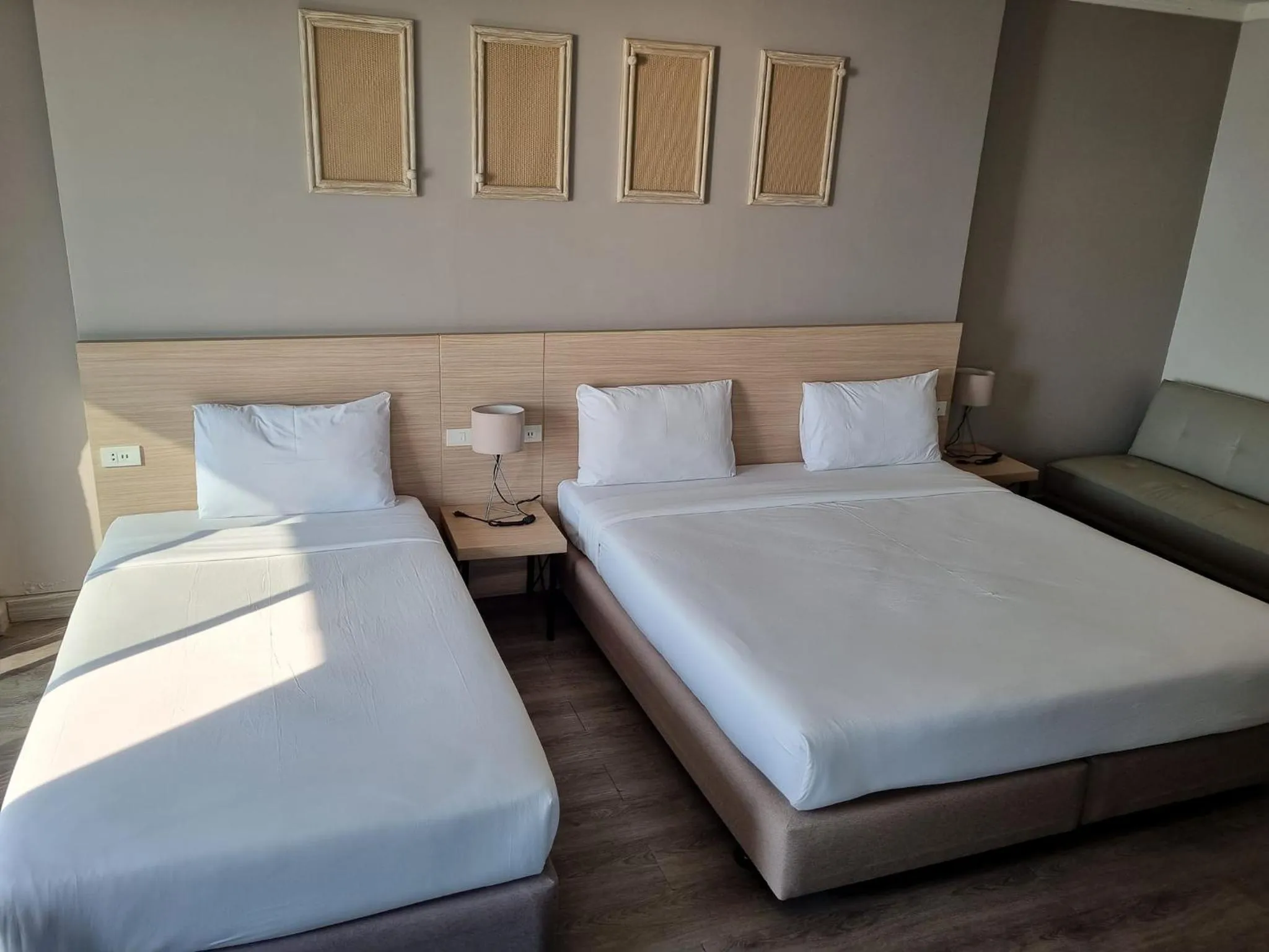 Bed in Rayong Chalet Resort