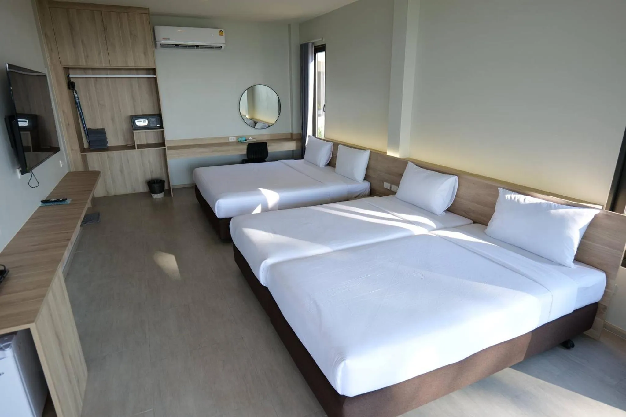 Bed in Rayong Chalet Resort