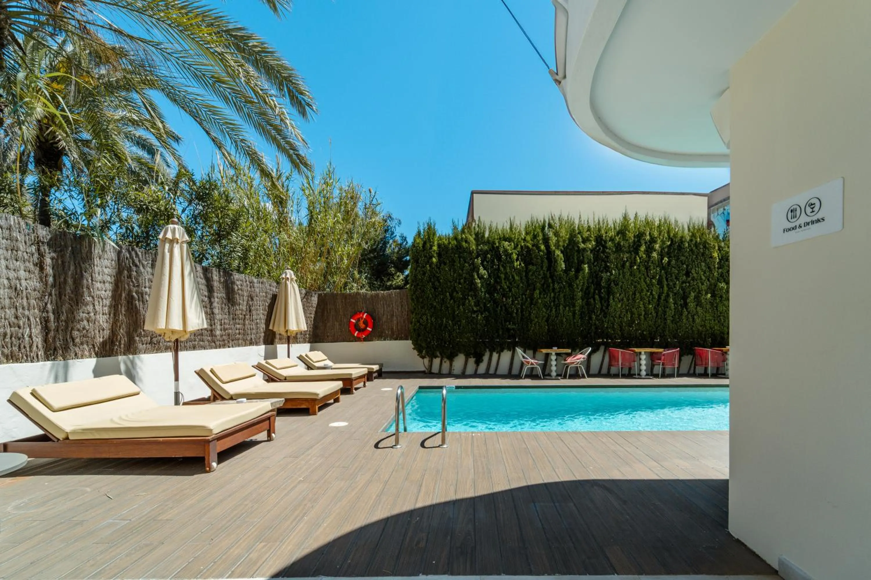 Patio in Pacha Hotel