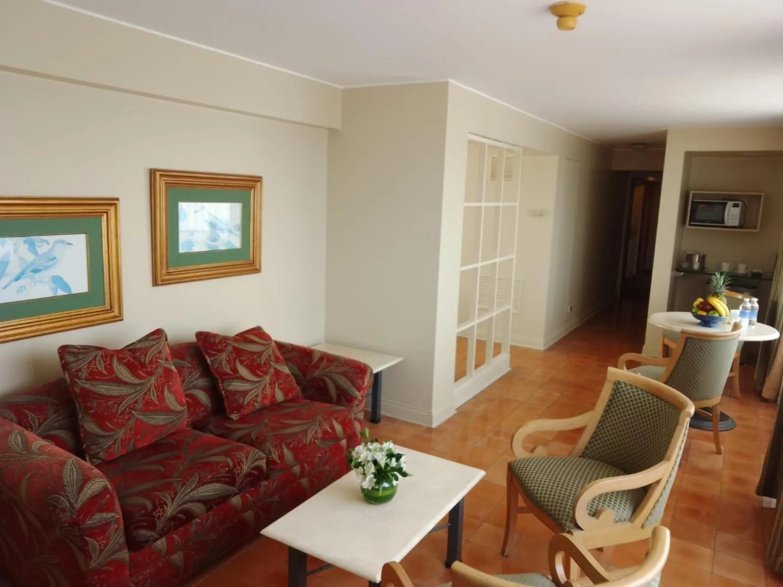 Seating area in Suites del Bosque Hotel