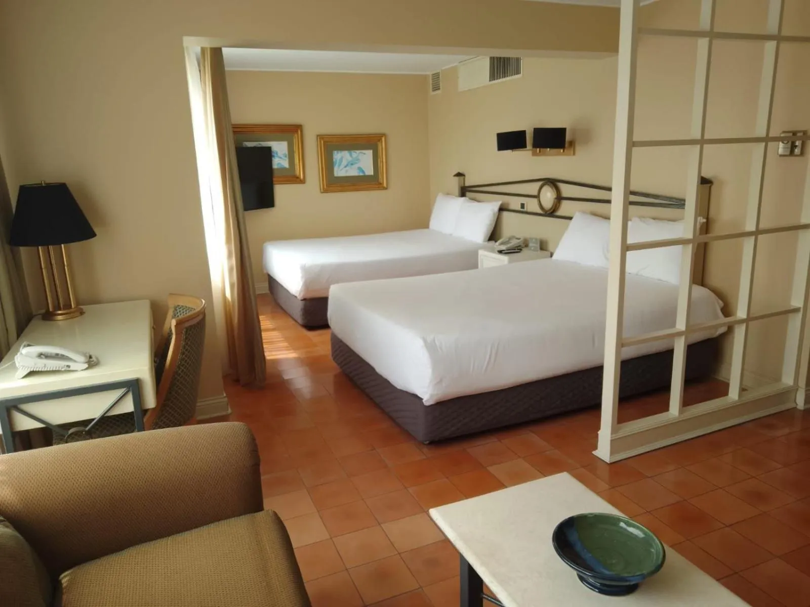 Bed in Suites del Bosque Hotel