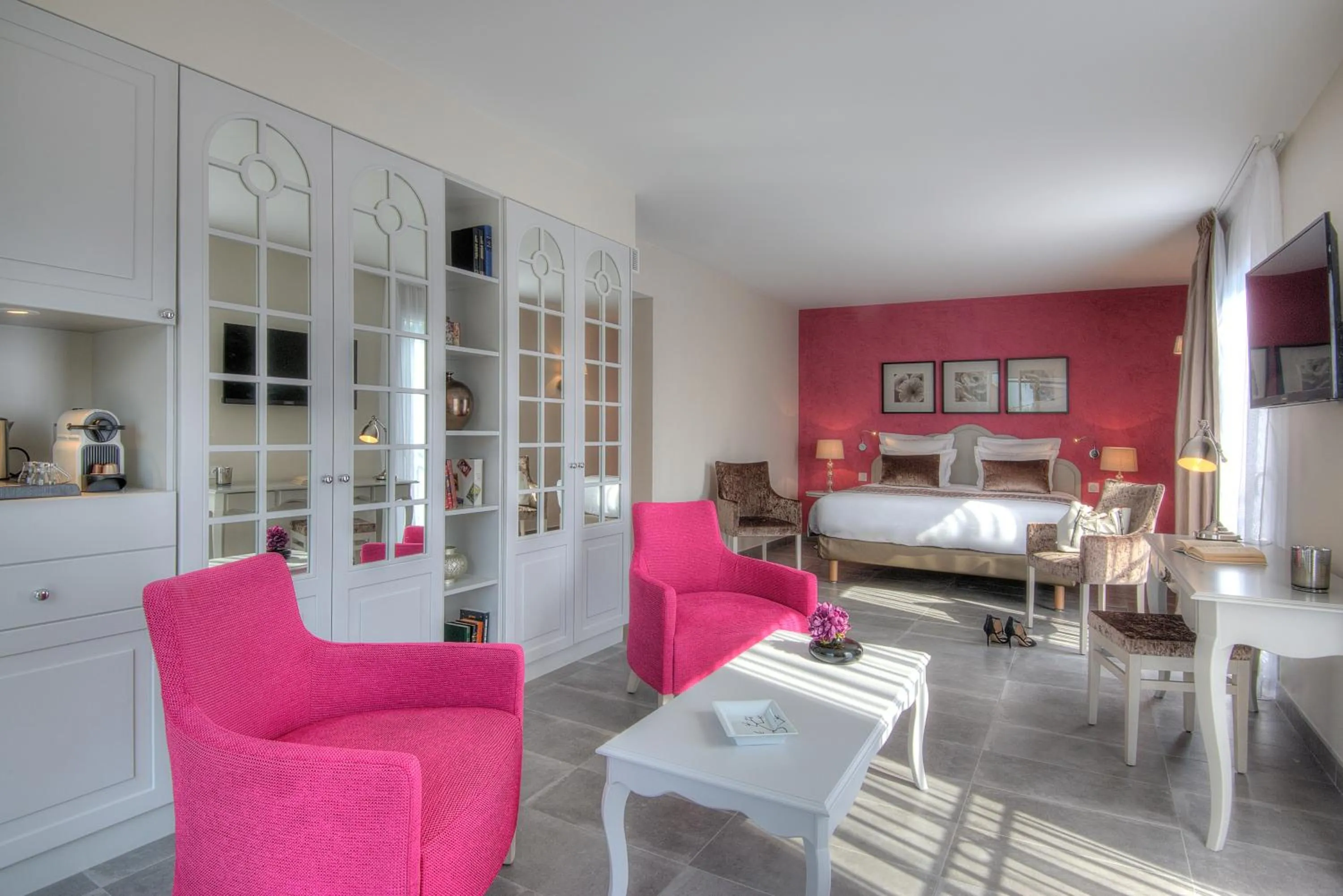 Seating area in La Bastide de l'Oliveraie