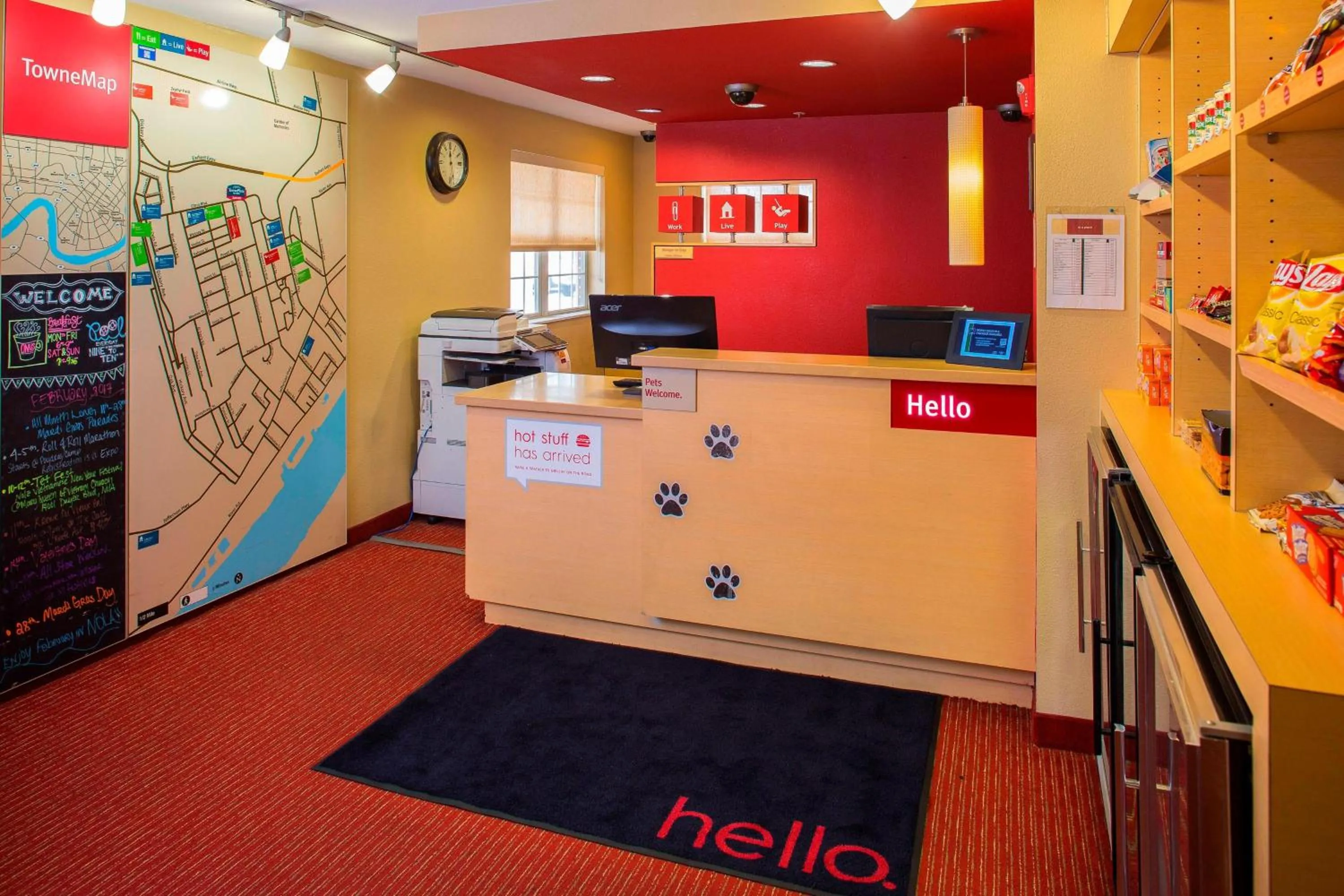 Lobby or reception in TownePlace Suites New Orleans Metairie