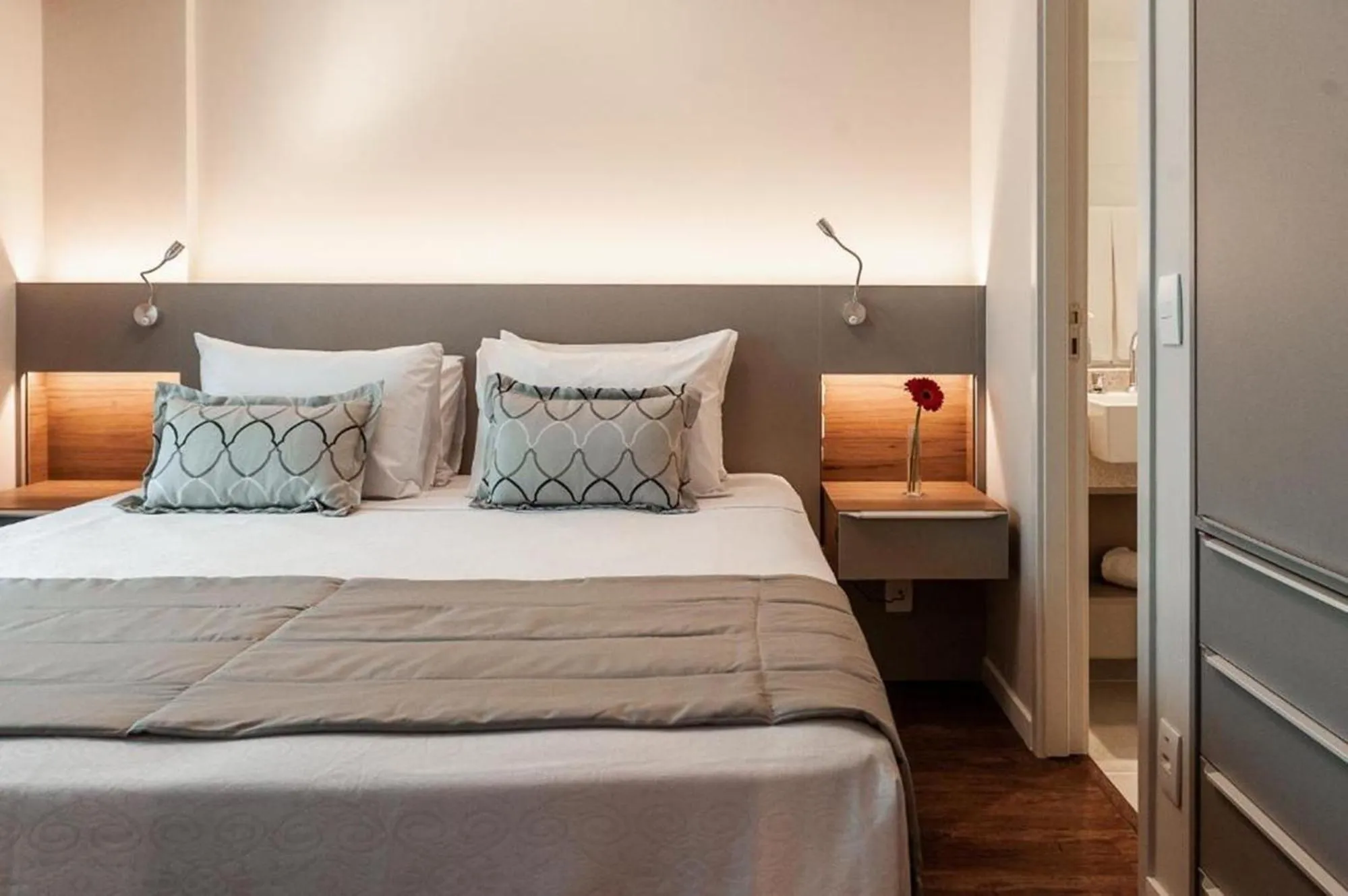 Bed in Slaviero Porto Alegre Moinhos