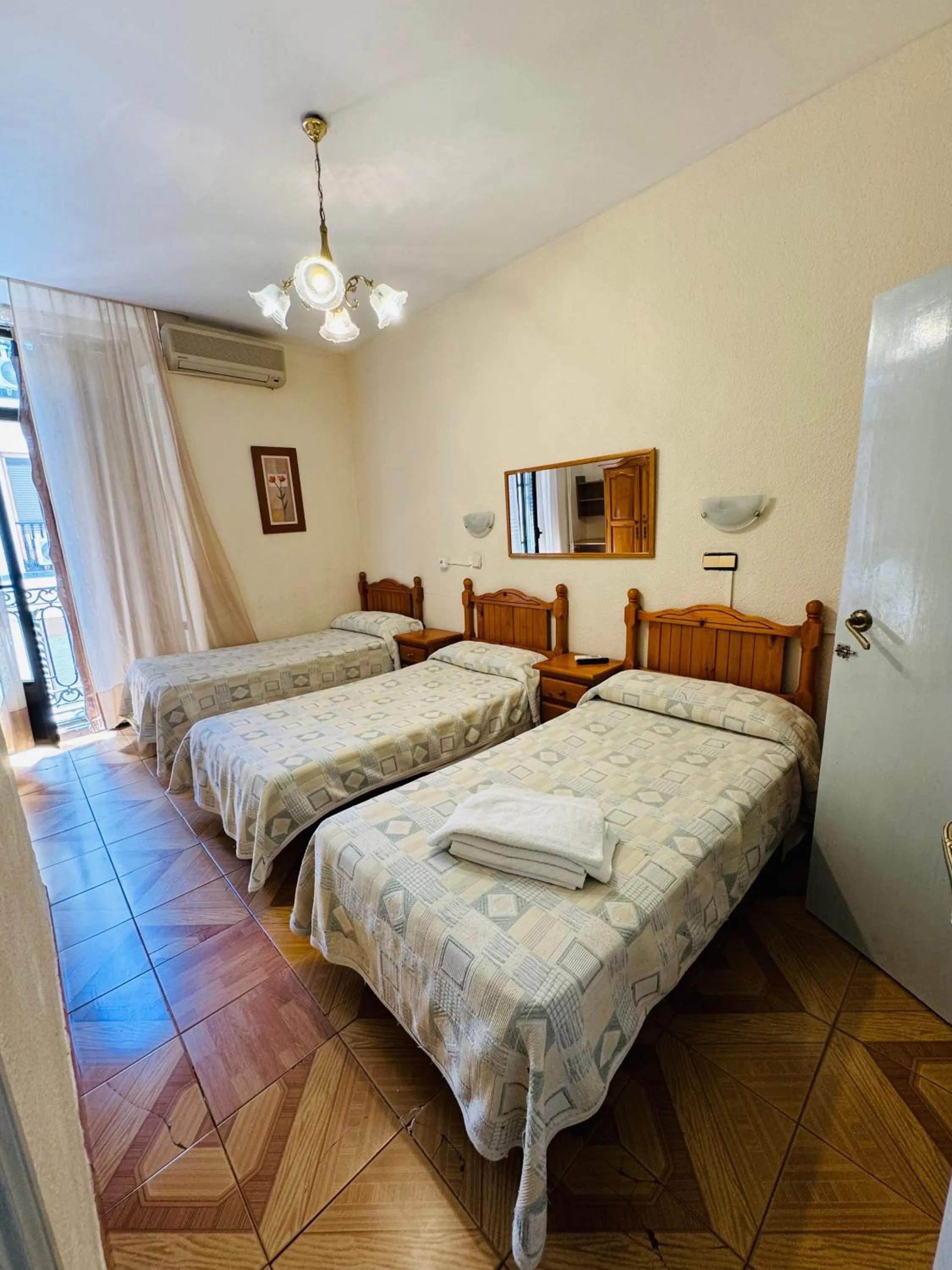 Bed in Hostal Fuentesol