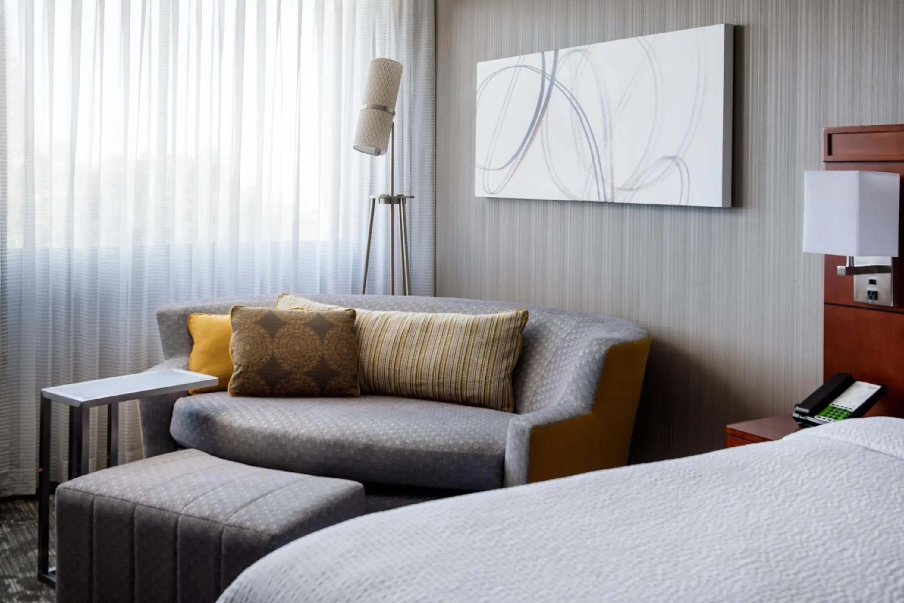 Newly renovated King Room with Sofa Bed -Hearing Accessible in Courtyard by Marriott Richmond Berkeley Newly renovated King Room with Sofa Bed -Hearing Accessible in Courtyard by Marriott Richmond Berkeley