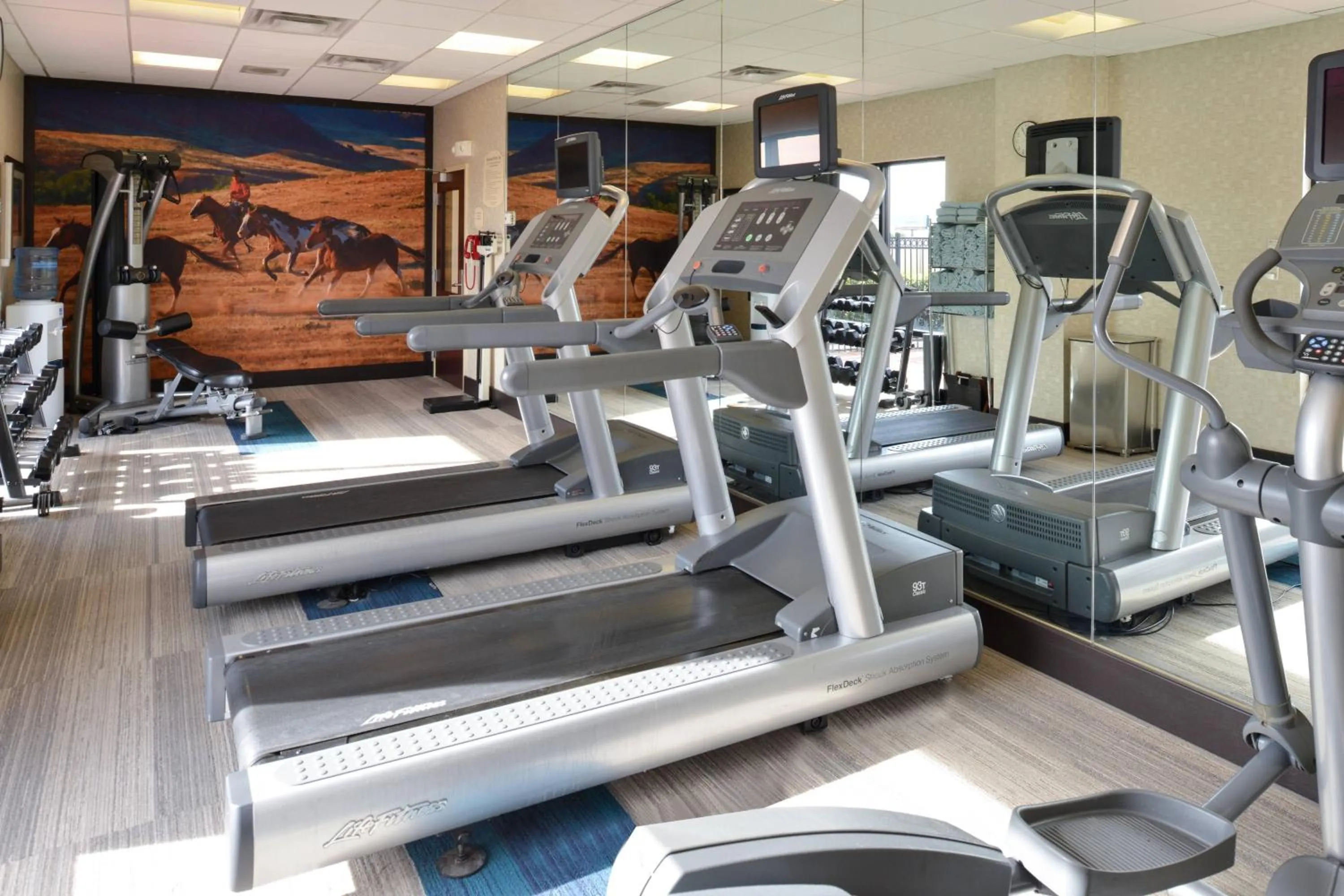 Fitness centre/facilities in SpringHill Suites by Marriott Oklahoma City Airport
