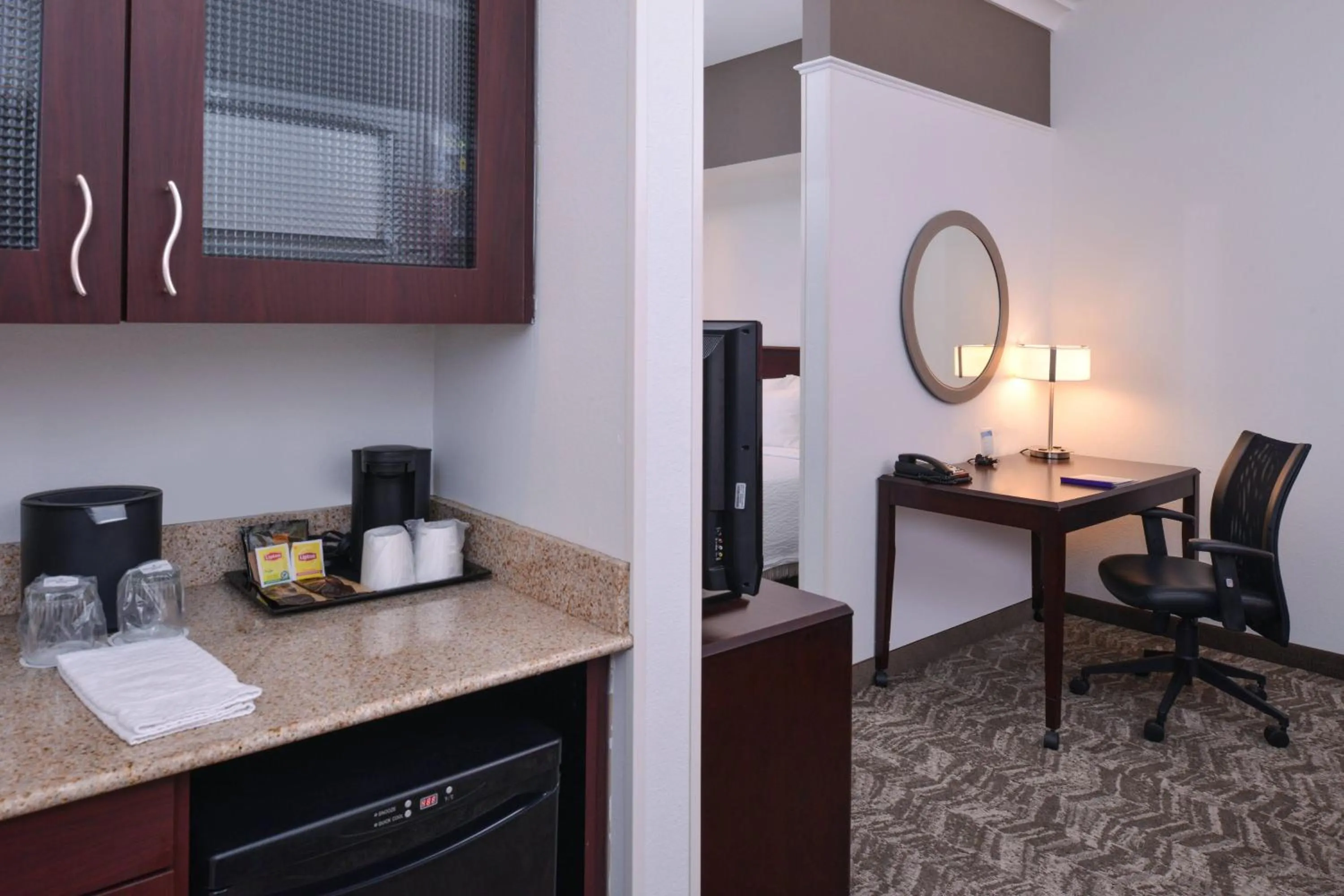Lounge or bar in SpringHill Suites by Marriott Oklahoma City Airport