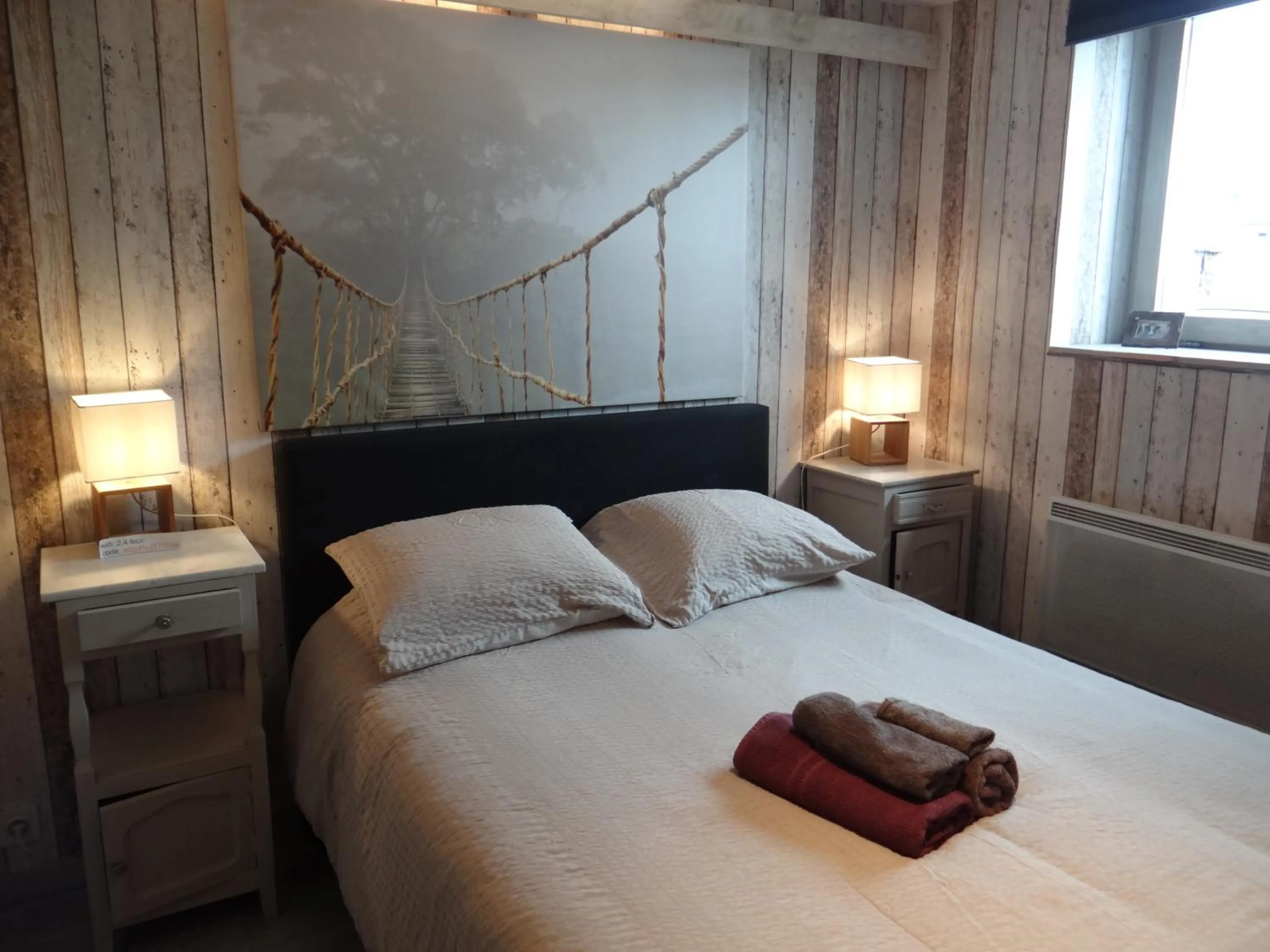 Bed in B&B Le bruissement