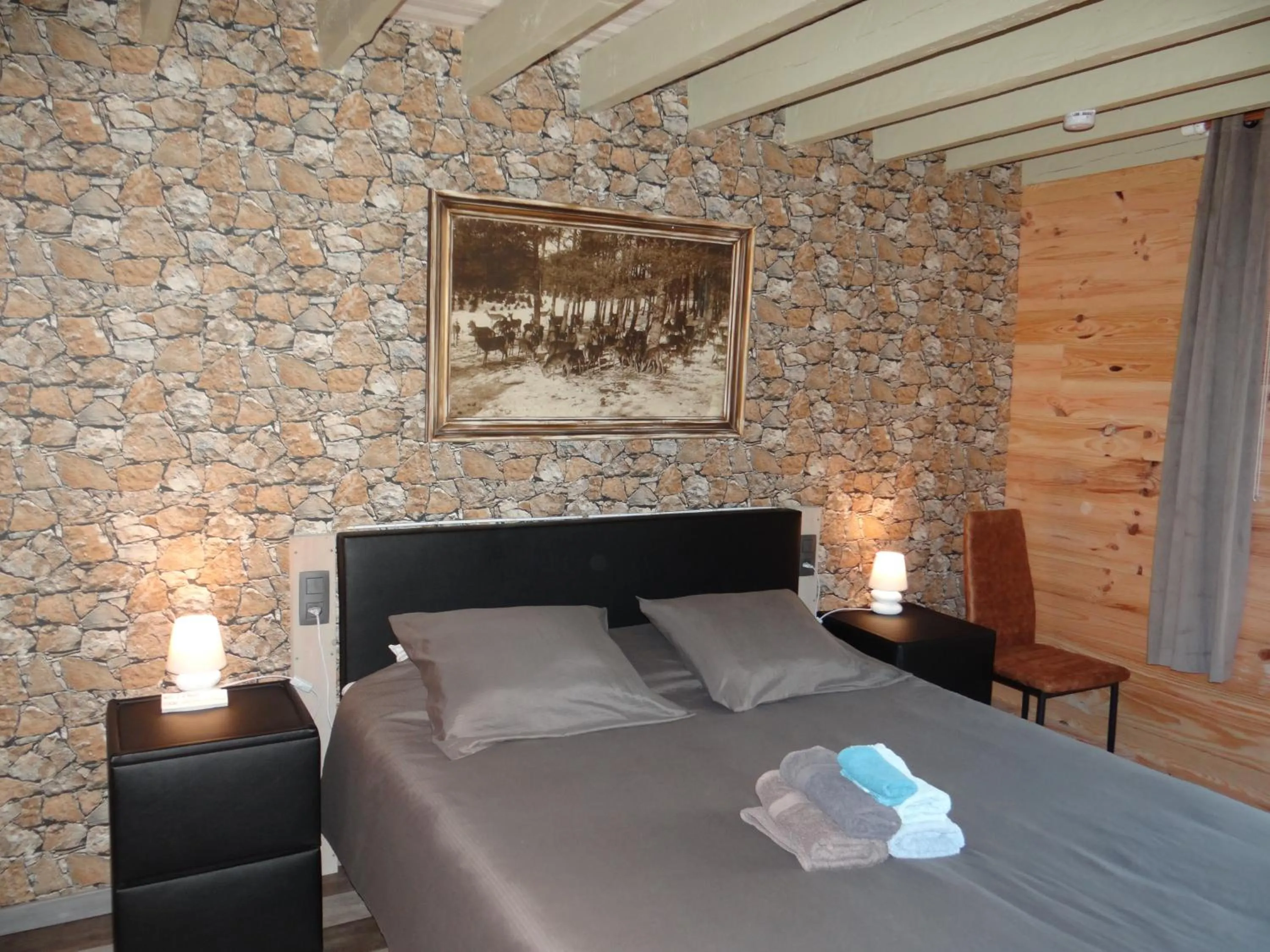 Bed in B&B Le bruissement