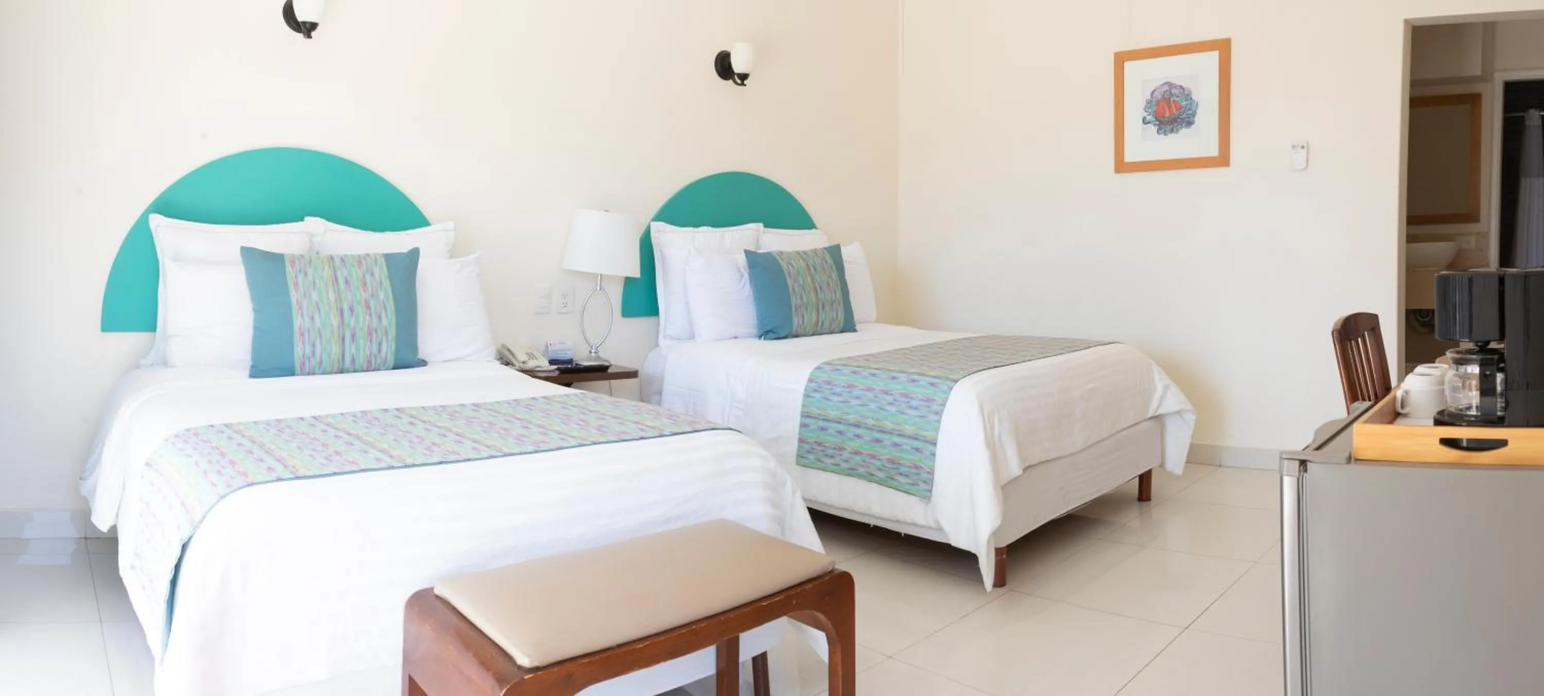 Bed in The Westmarine Waterfront Hotel