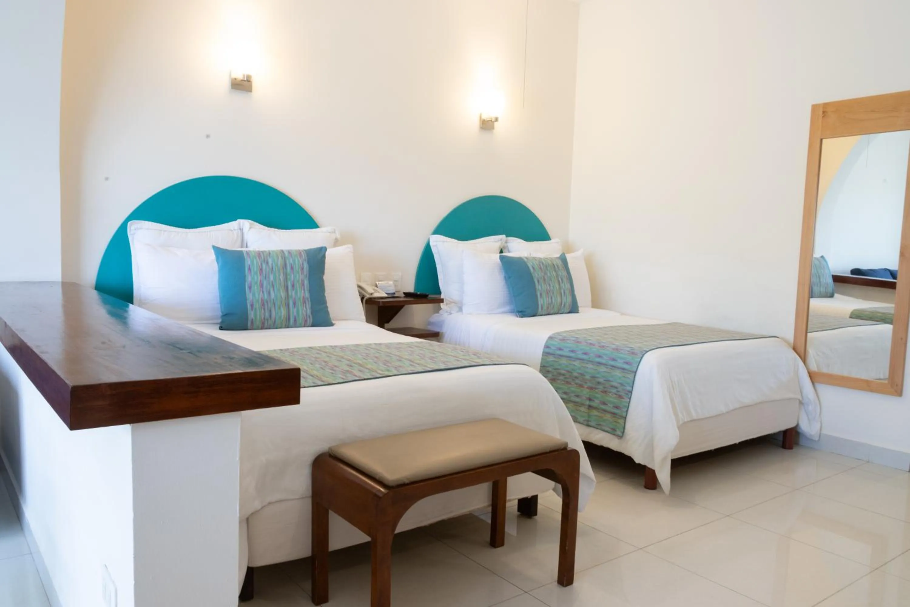 Bed in The Westmarine Waterfront Hotel