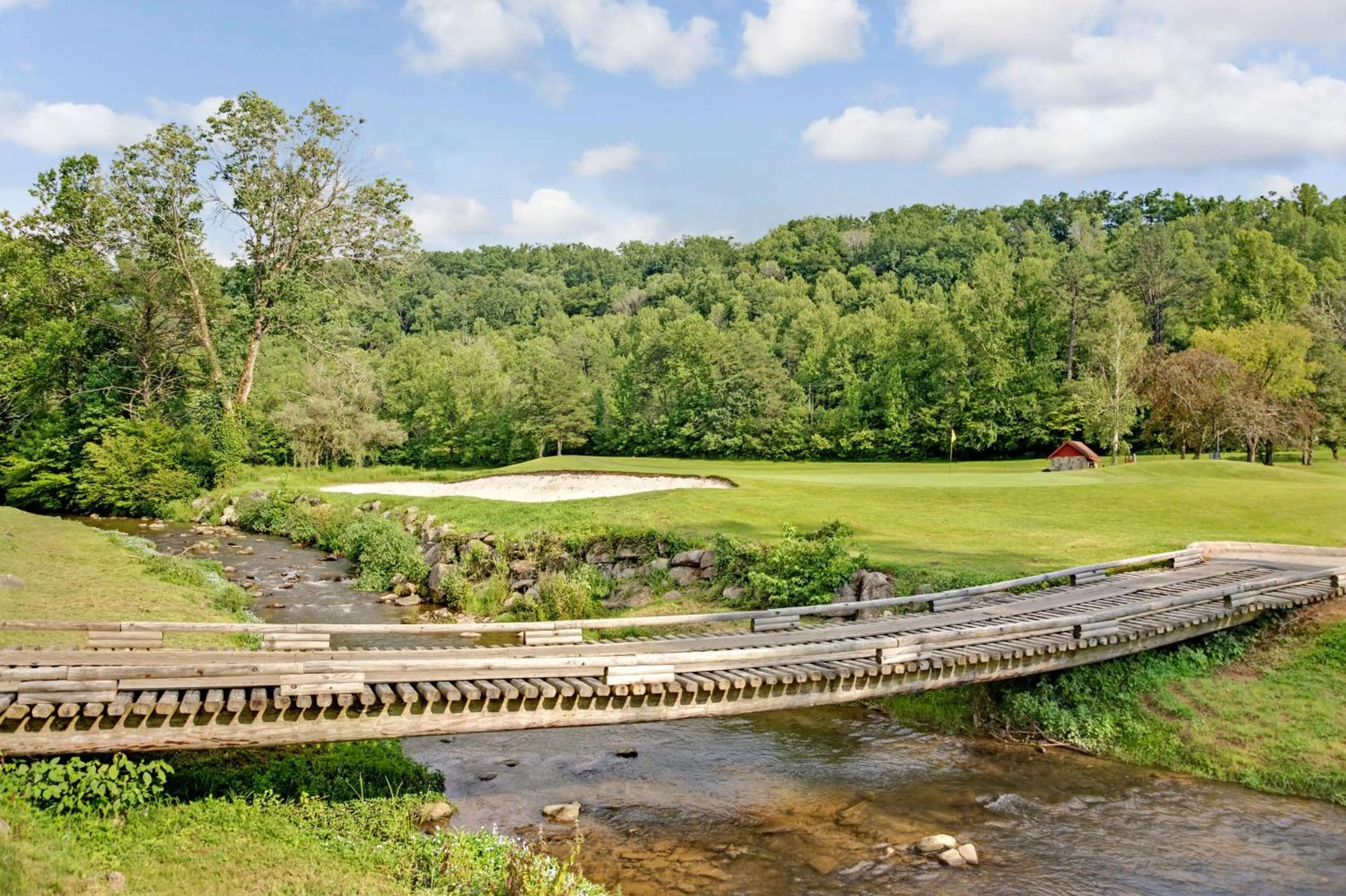 Golfcourse in Hilton Vacation Club Bent Creek Golf Village Gatlinburg