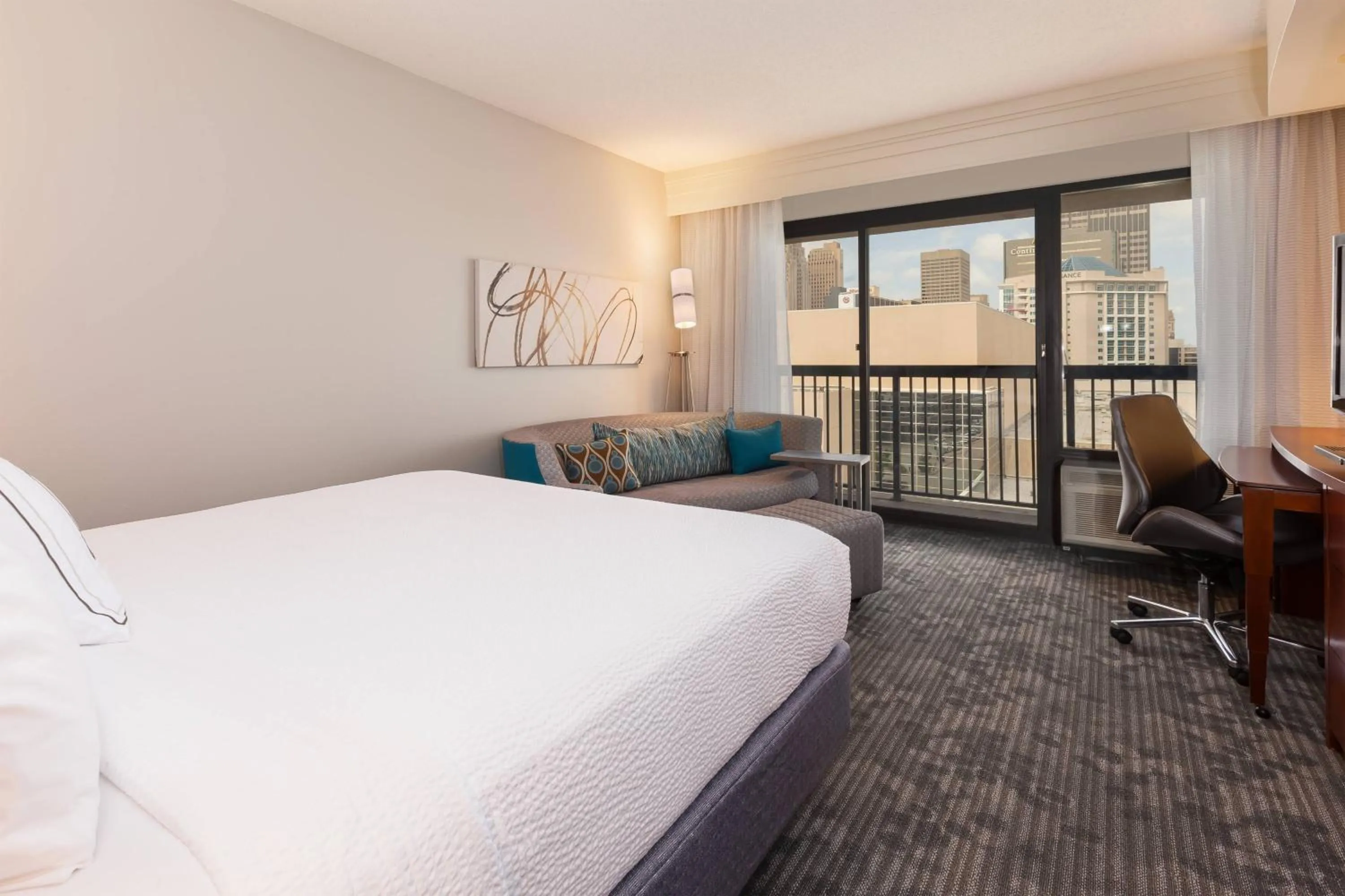 Photo of the whole room, Bed in Courtyard by Marriott Oklahoma City Downtown