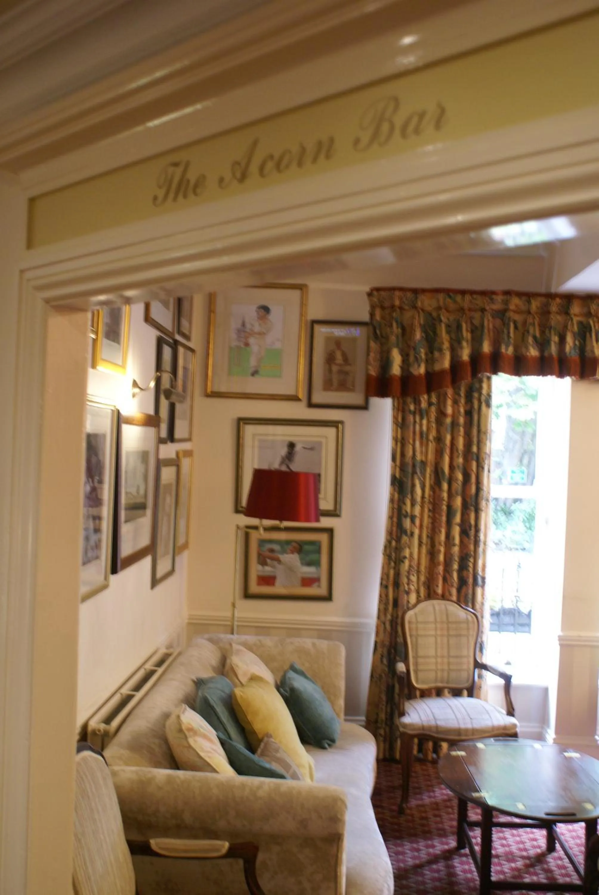 Seating area in Haley's Hotel