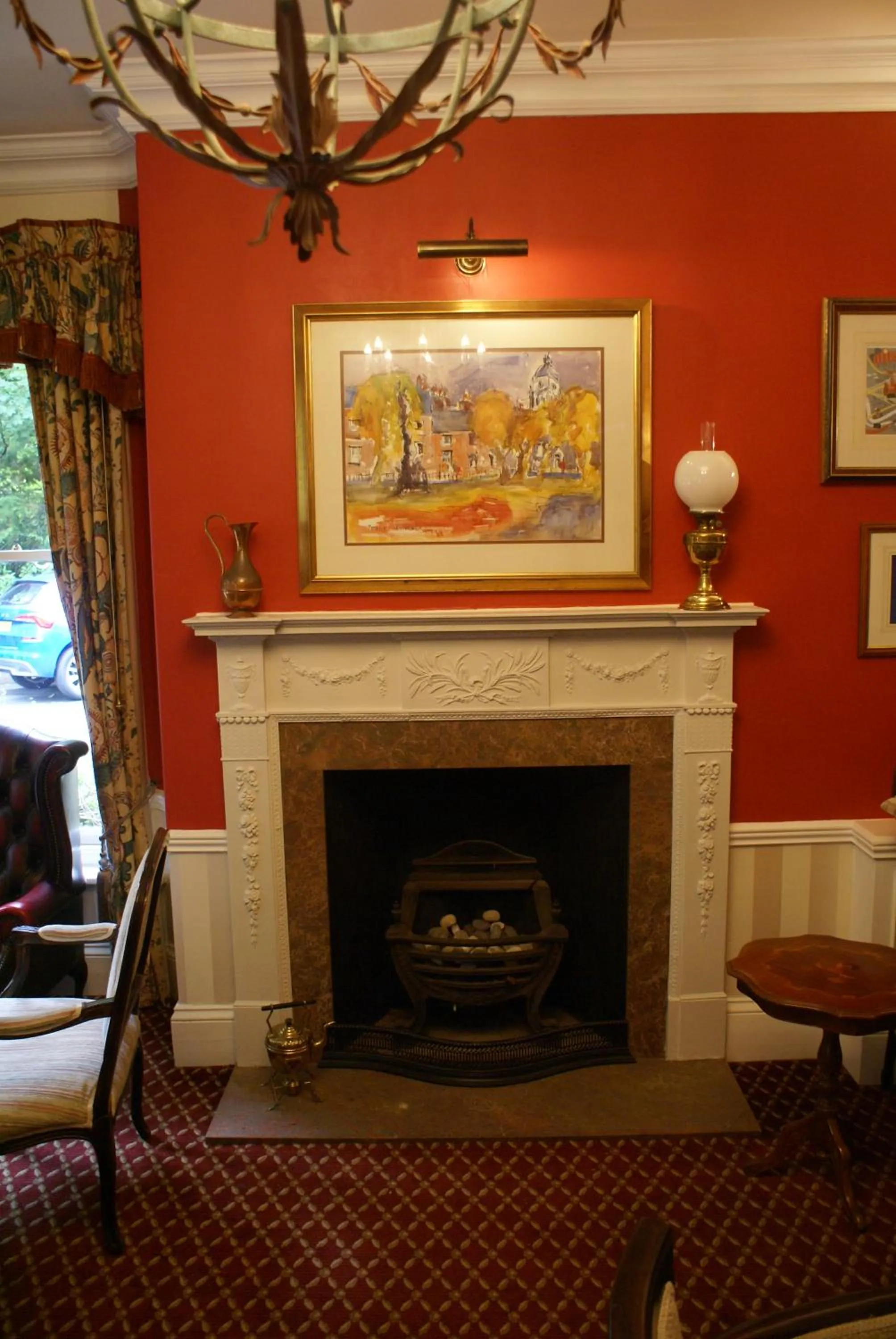 Seating area in Haley's Hotel