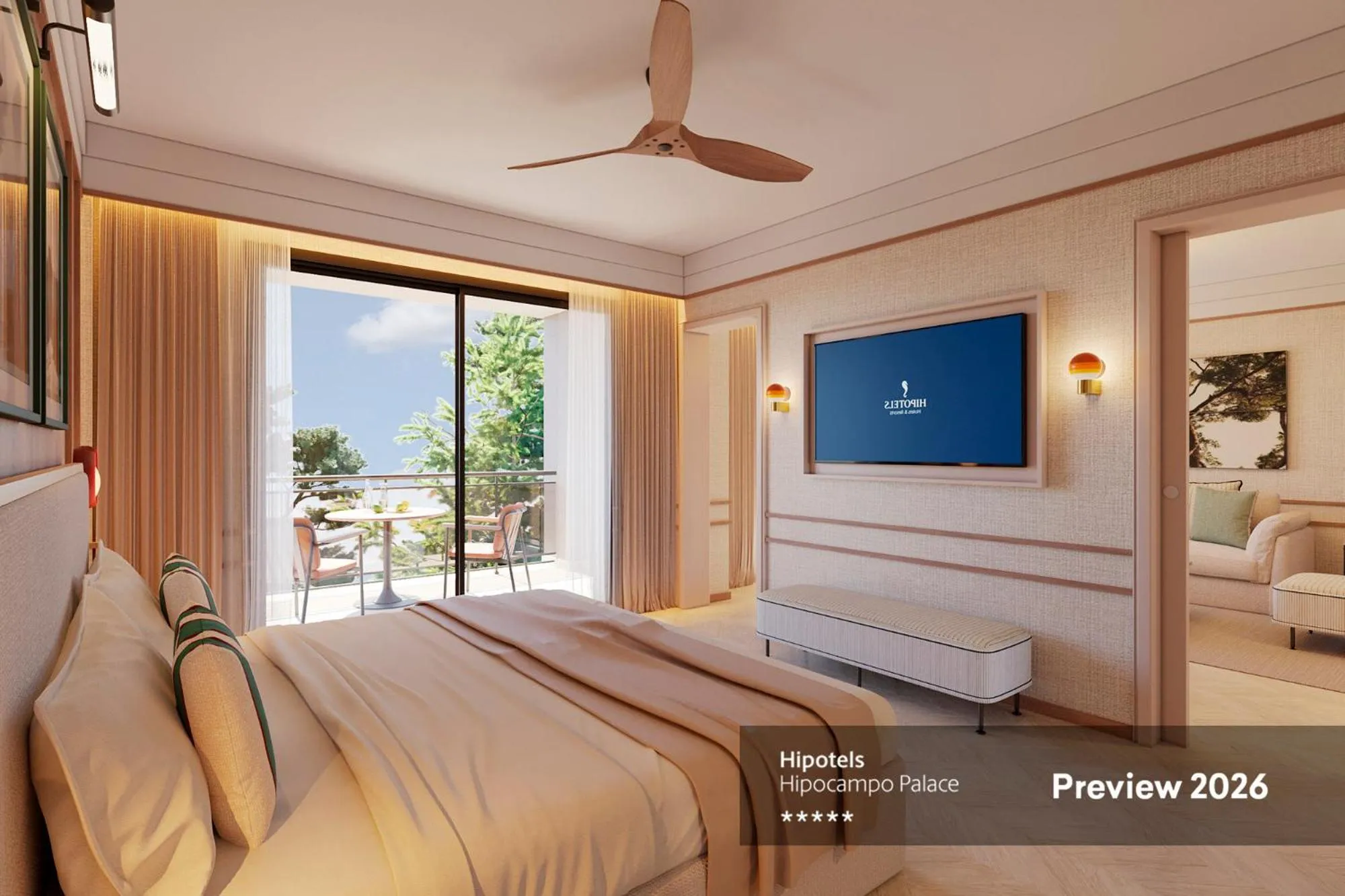 Photo of the whole room, Bed in Hipotels Hipocampo Palace & Spa