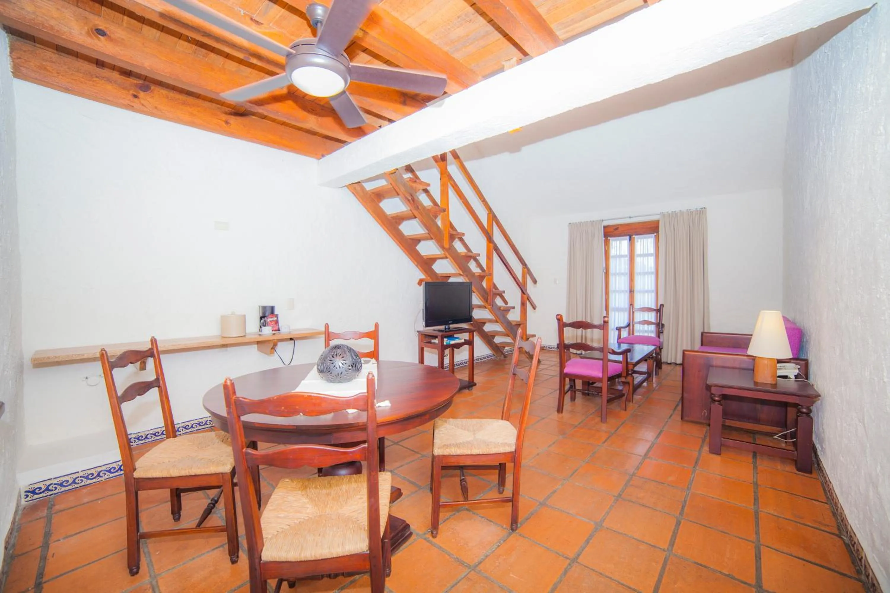 Living room in Villa Blanca Huatulco