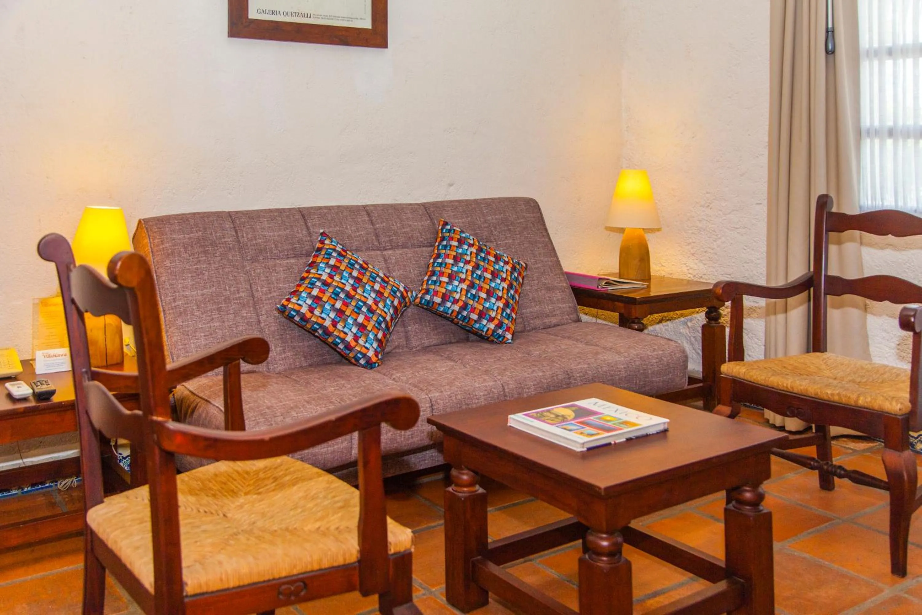 Seating area in Villa Blanca Huatulco