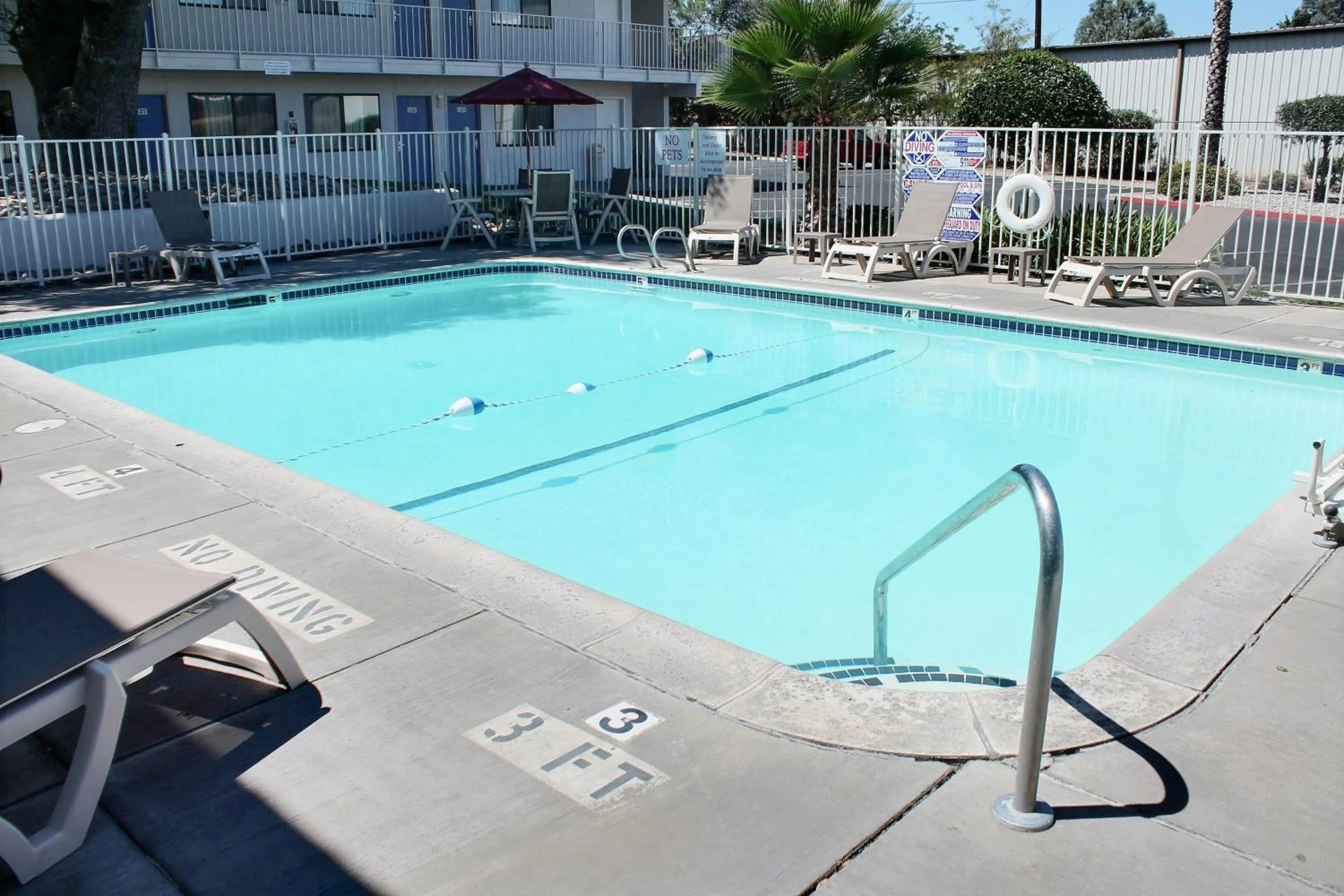 Swimming pool in Motel 6-Atascadero, CA