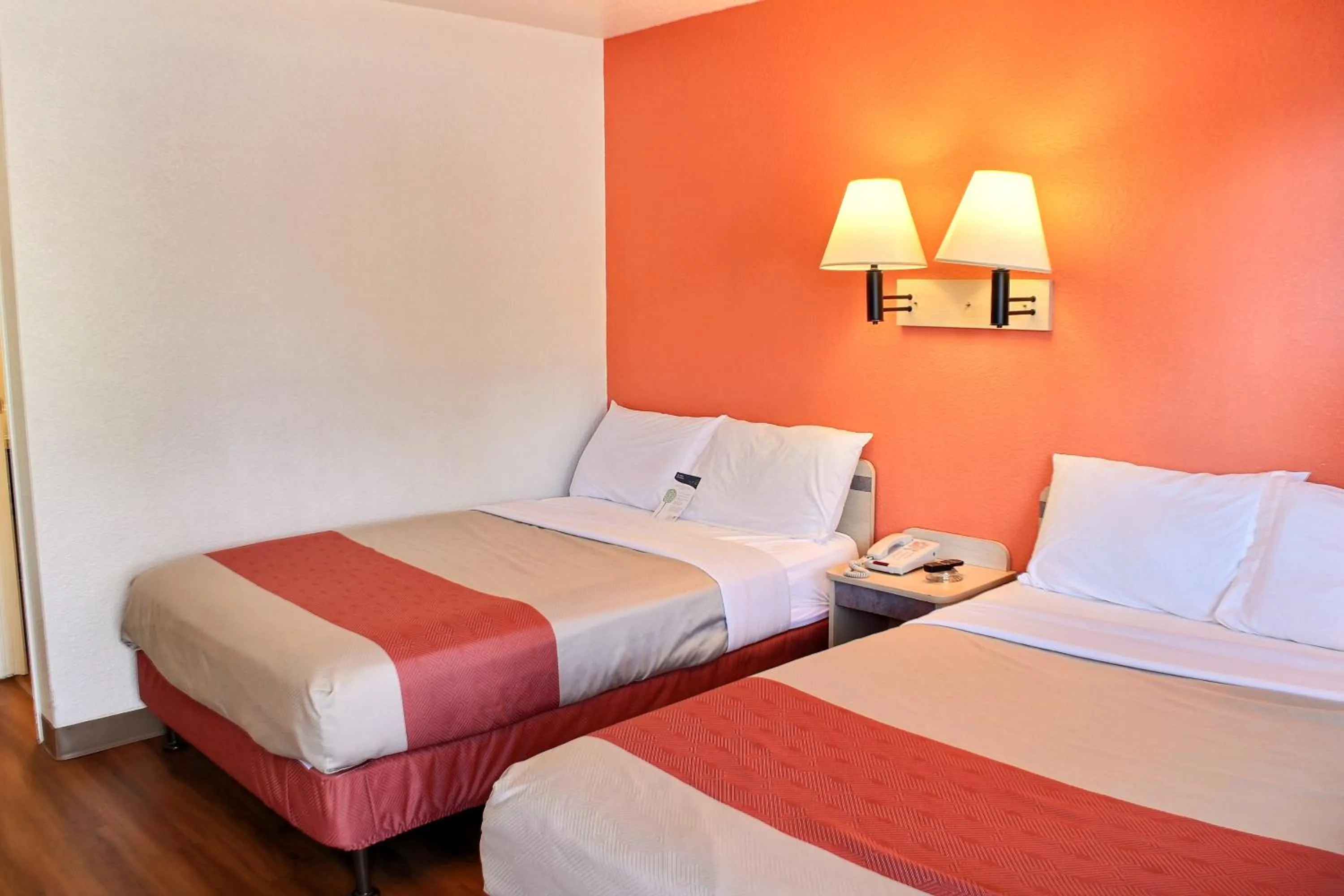 Bed in Motel 6-Atascadero, CA