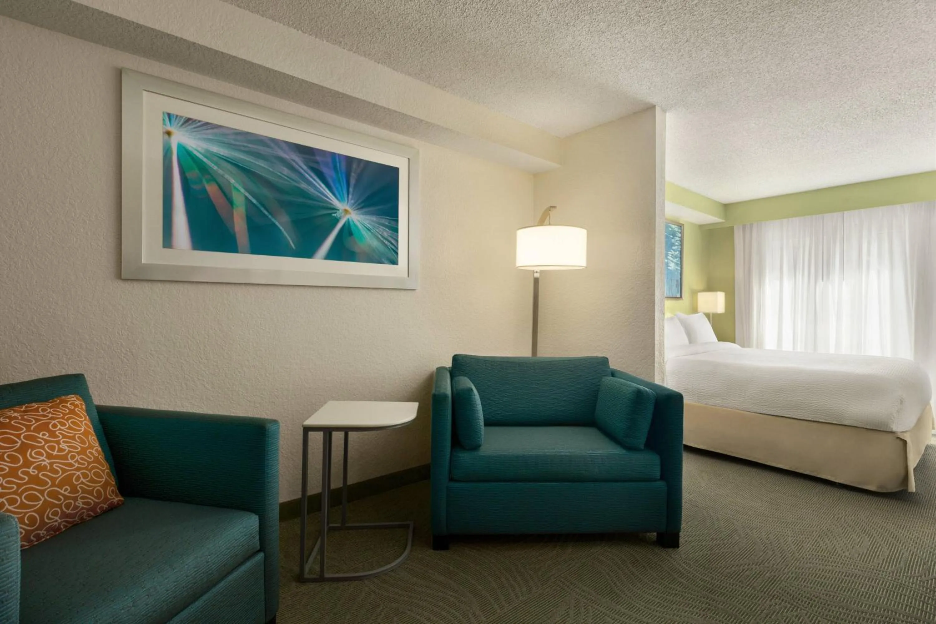 Photo of the whole room, Bed in SpringHill Suites Boca Raton