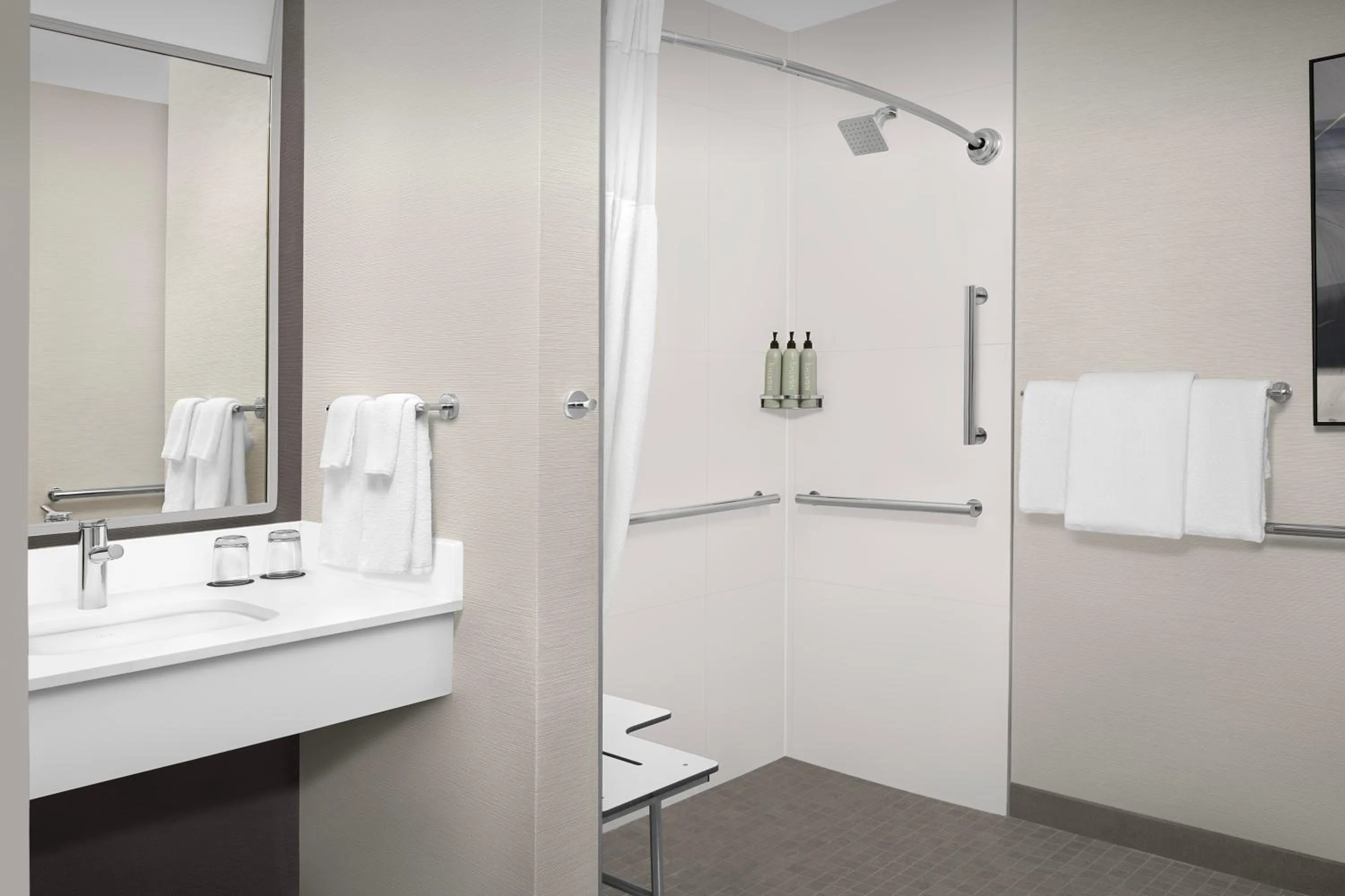 Bathroom in Courtyard by Marriott Portland Tigard