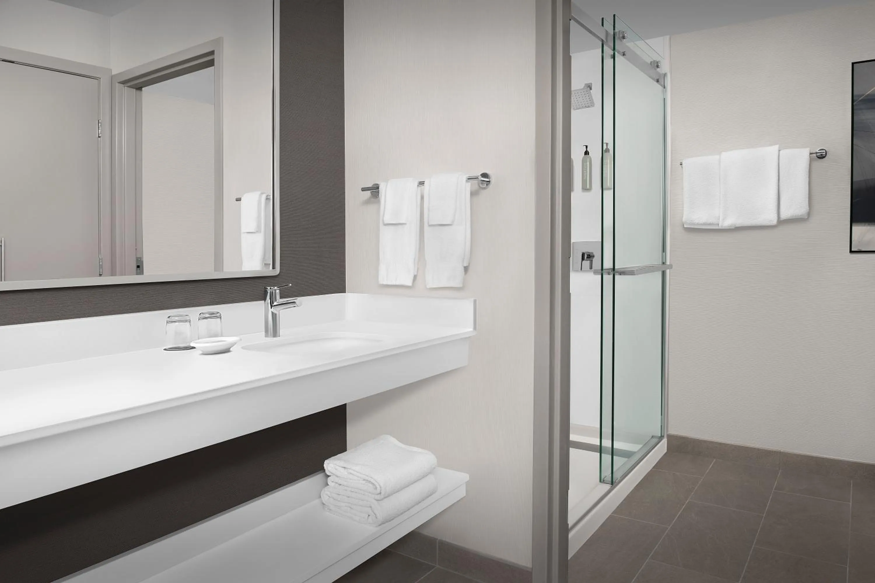 Bathroom in Courtyard by Marriott Portland Tigard