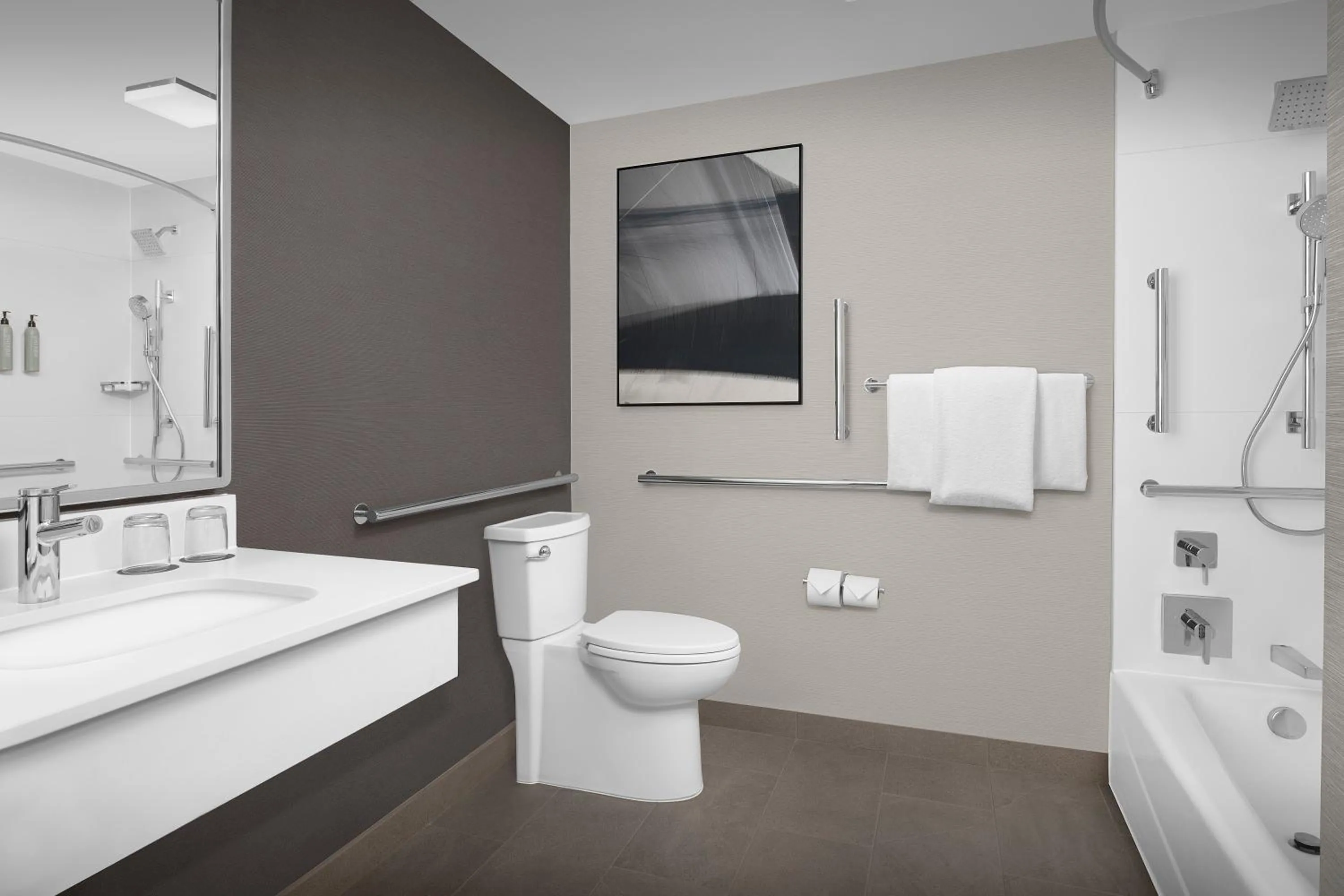 Bathroom in Courtyard by Marriott Portland Tigard