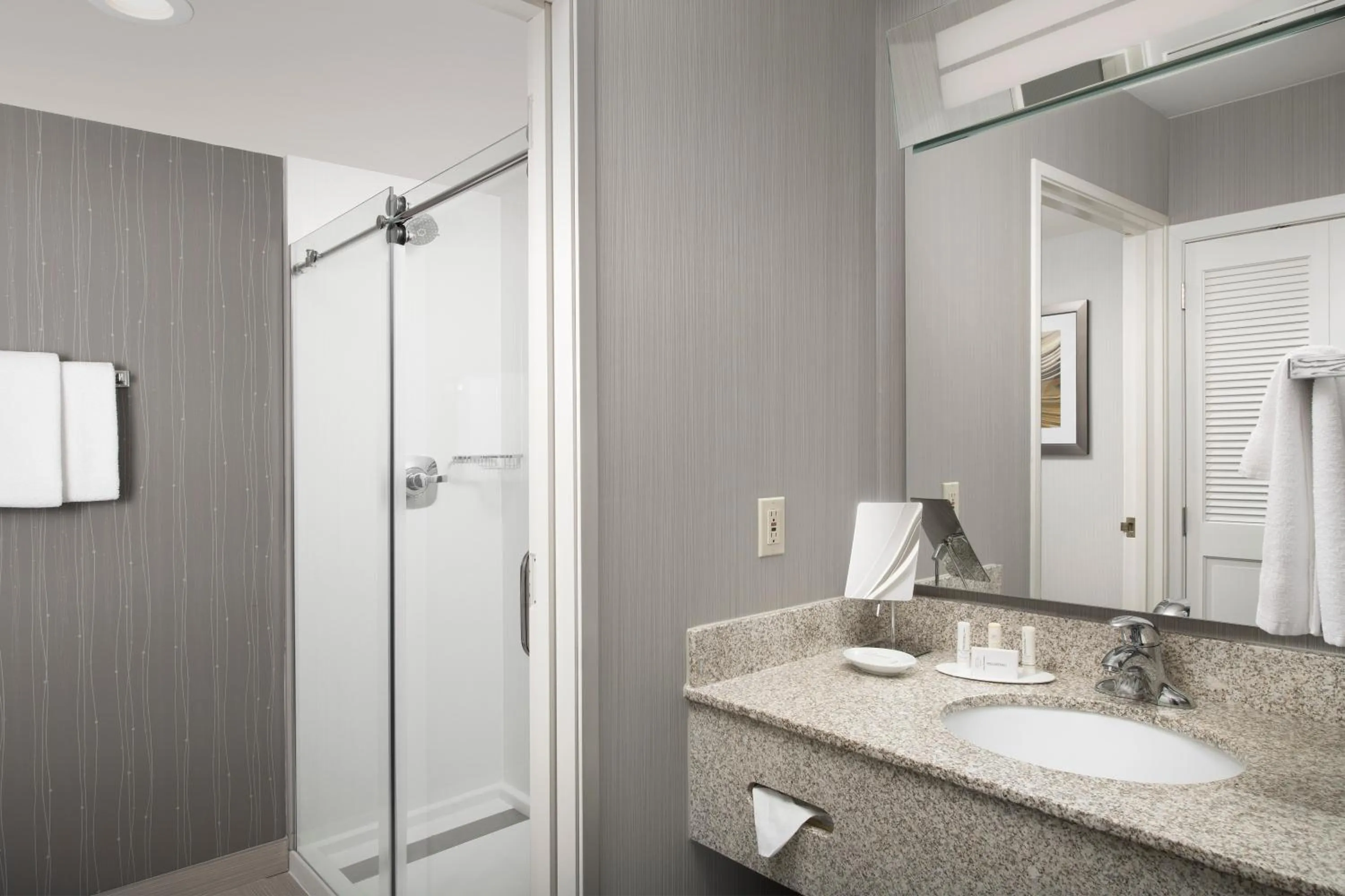 Bathroom in Courtyard by Marriott Portland Hillsboro