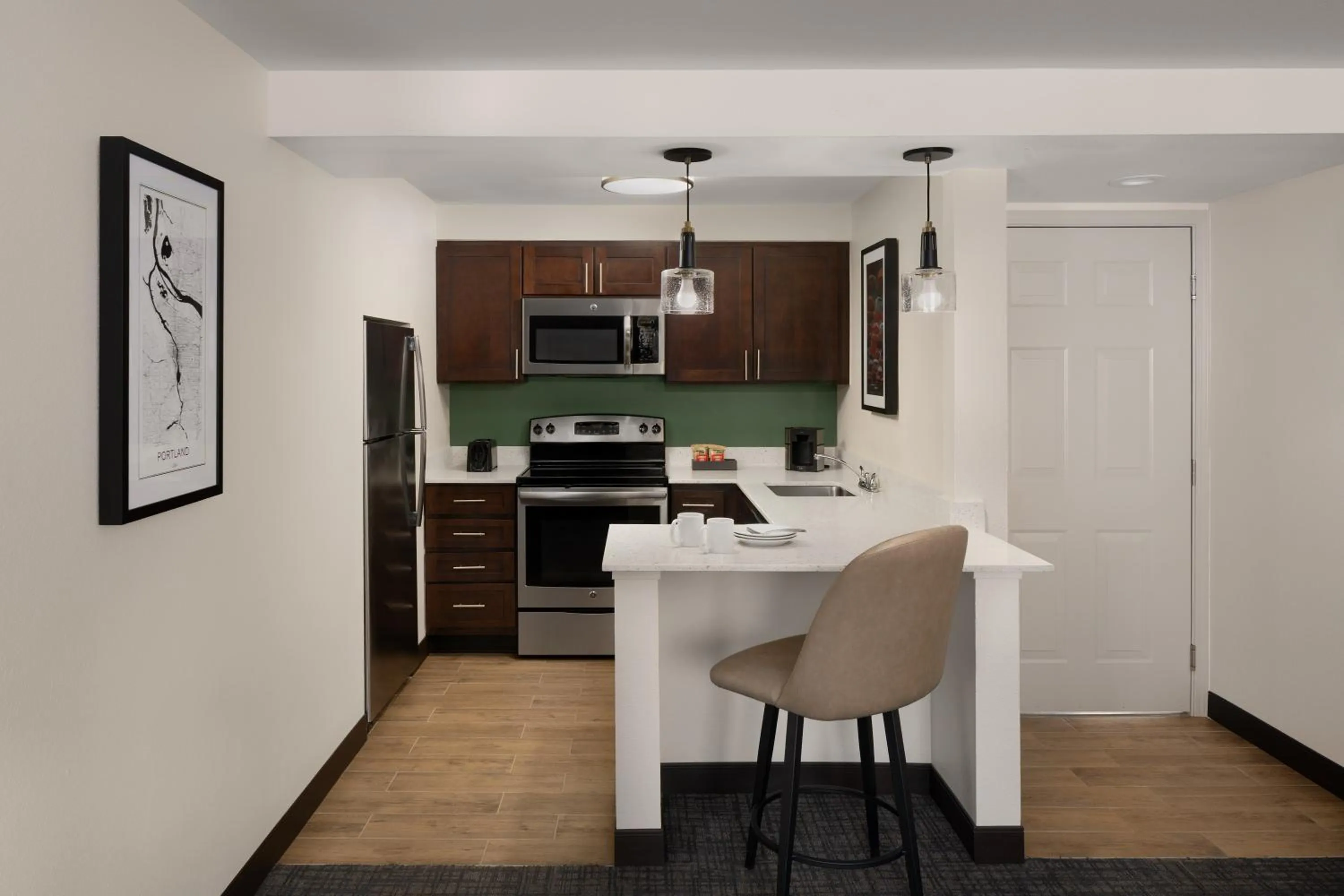 kitchen in Residence Inn Portland Hillsboro