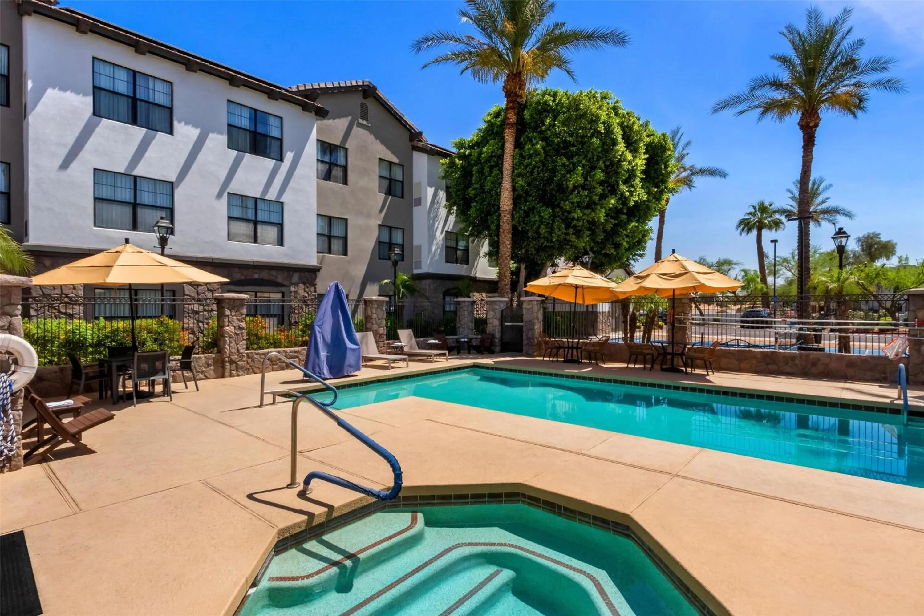 Pool view in Sonesta ES Suites Phoenix Goodyear