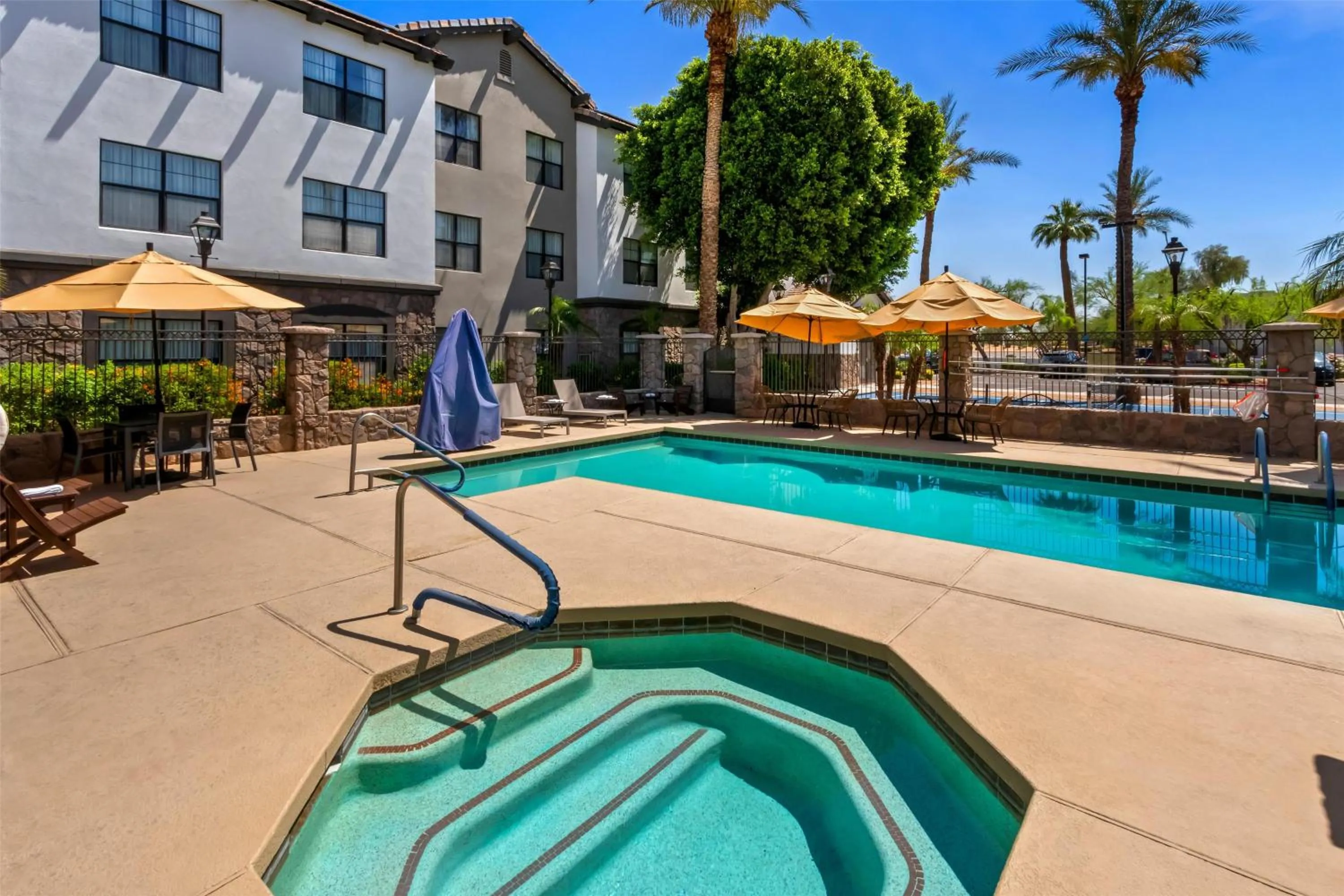 Pool view in Sonesta ES Suites Phoenix Goodyear