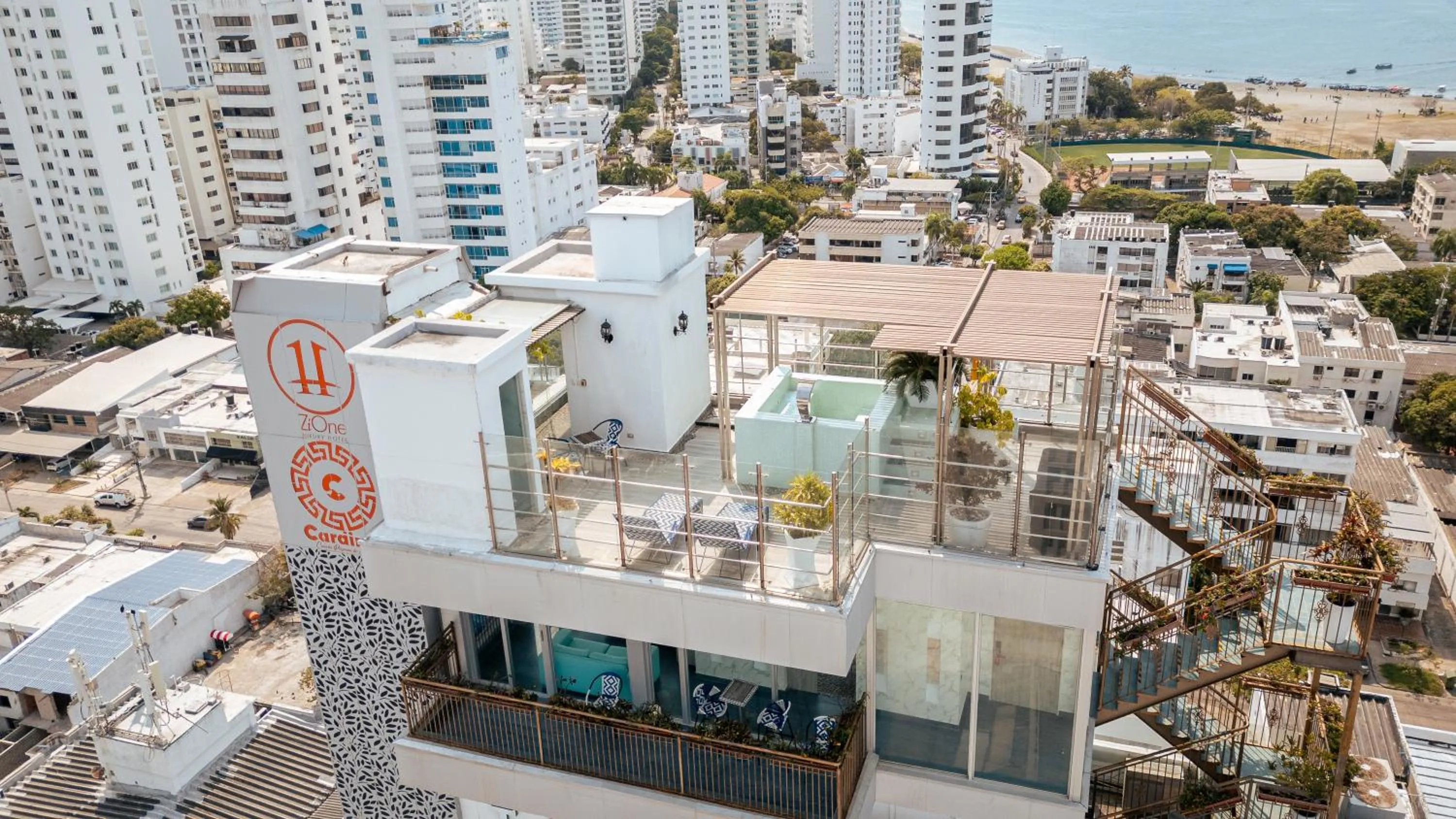 Bird's eye view in Hotel Zi One Luxury