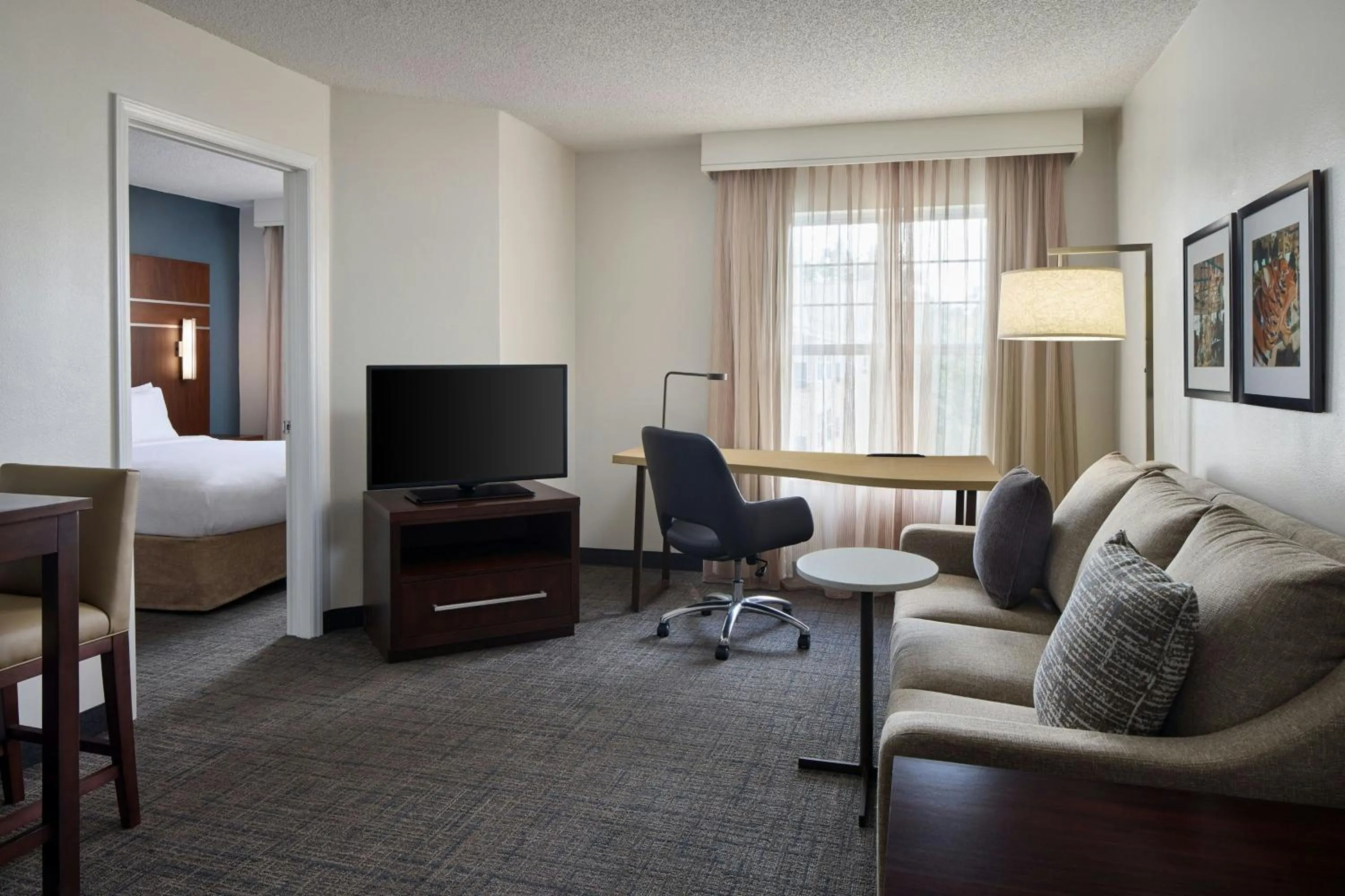 Bedroom, Bed in Residence Inn by Marriott Raleigh Crabtree Valley