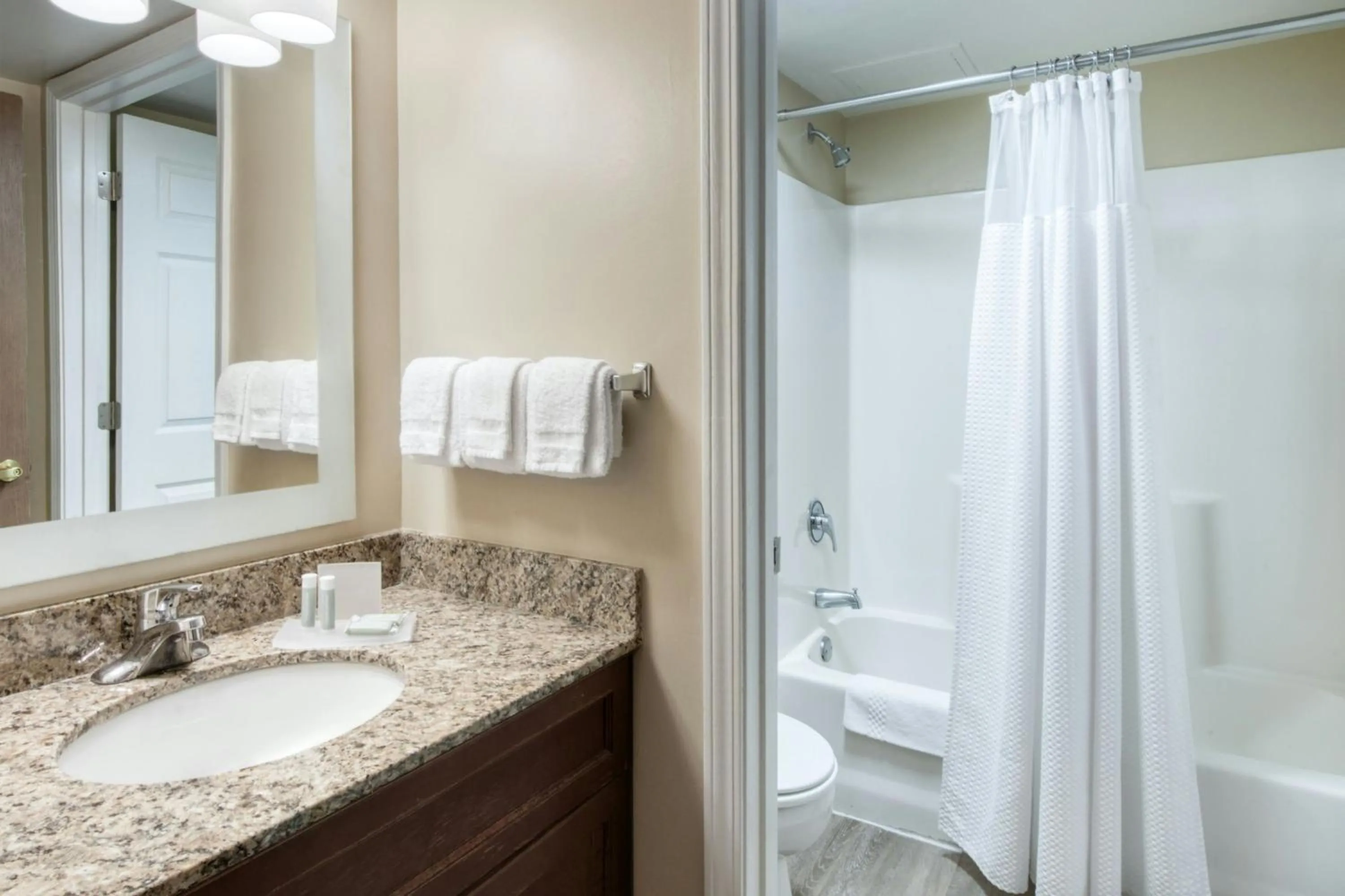 Bathroom in TownePlace Suites Raleigh Cary/Weston Parkway
