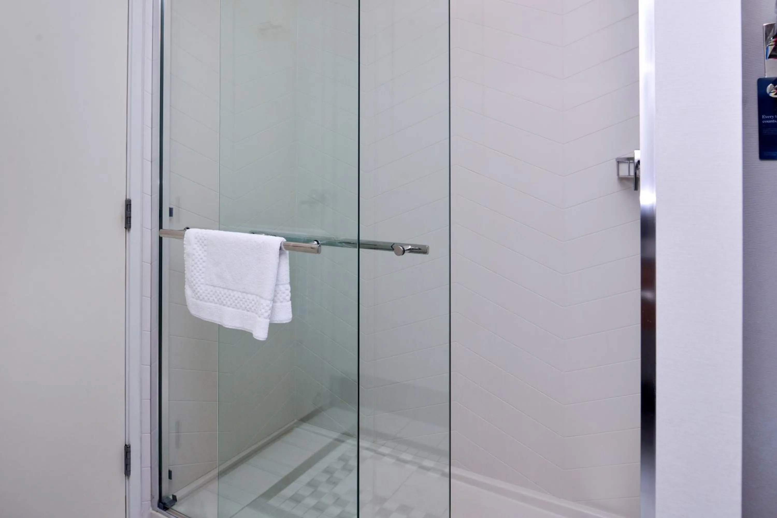 Shower in Fairfield Inn and Suites Beloit