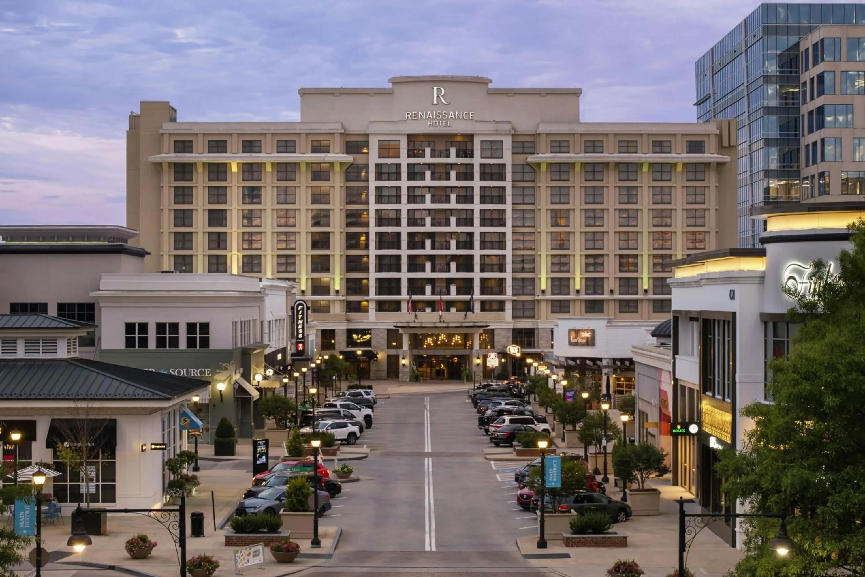 Property building in Renaissance Raleigh North Hills Hotel