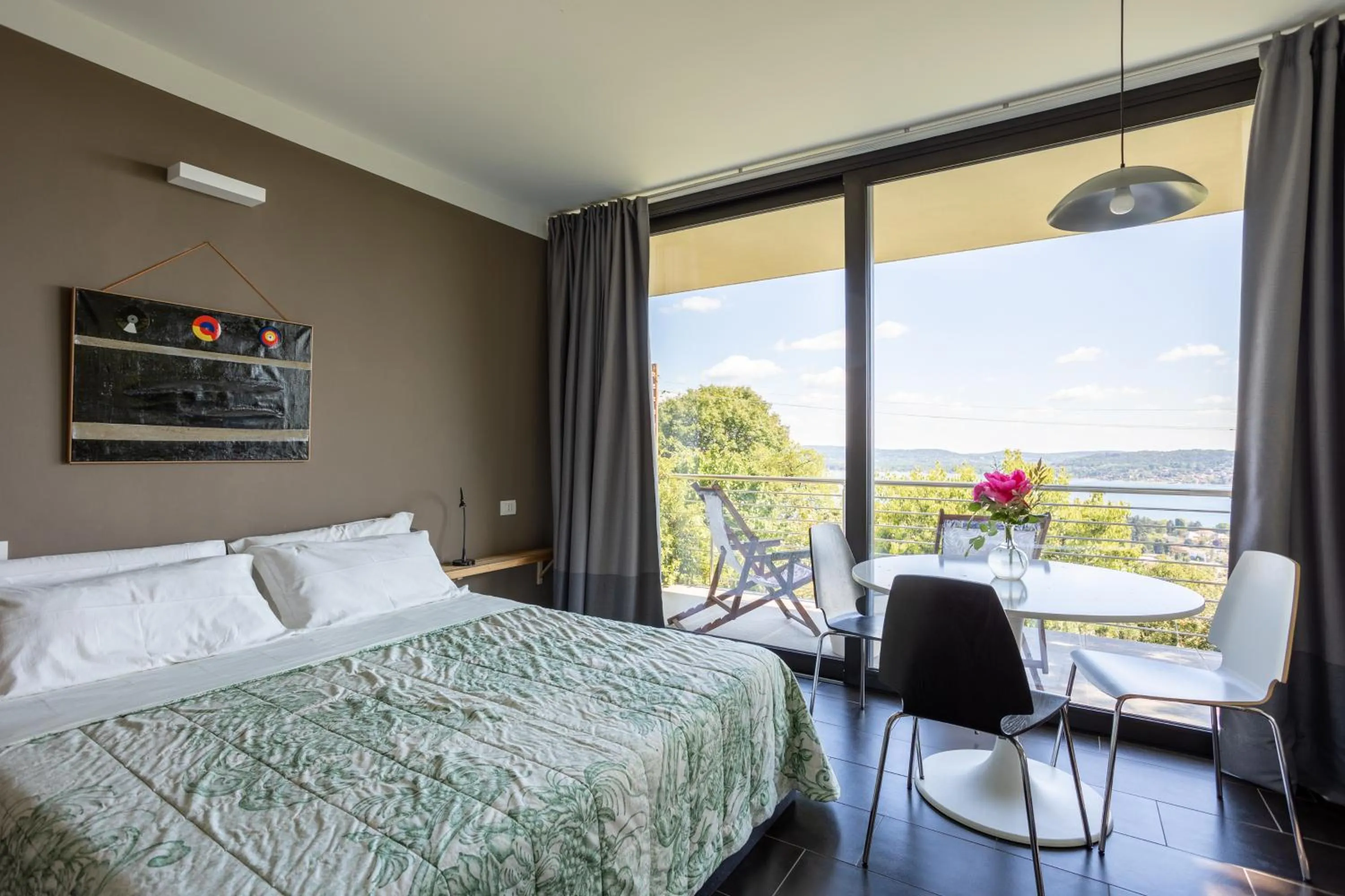 Bed in La TORRETTA Studios & Suite