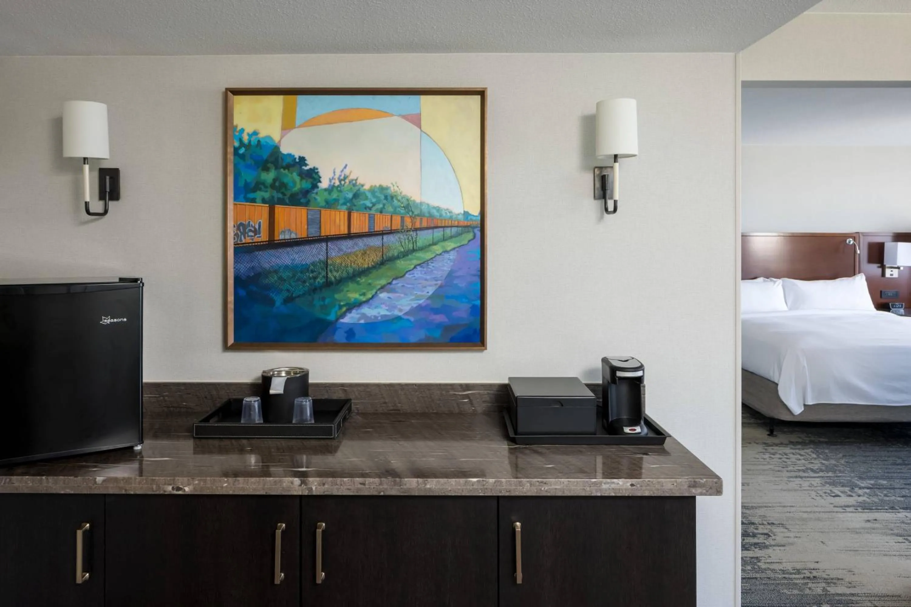 Bedroom, Bed in Richmond Marriott