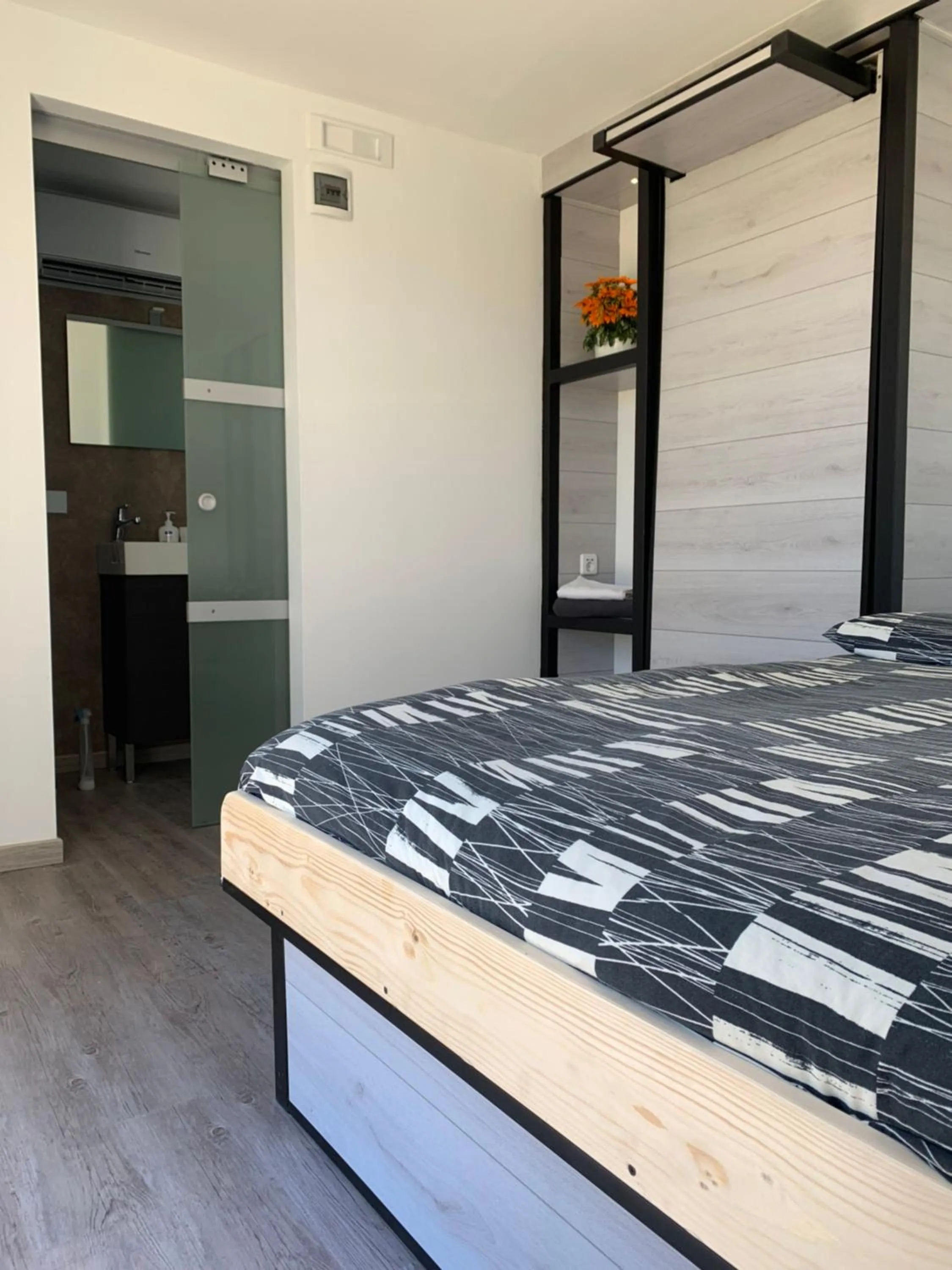 Bathroom, Bed in B&B Villa degli Angeli