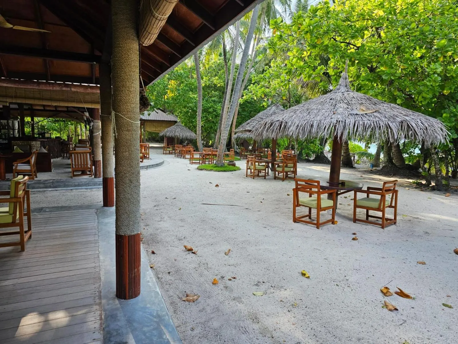 Patio in Filitheyo Island Resort
