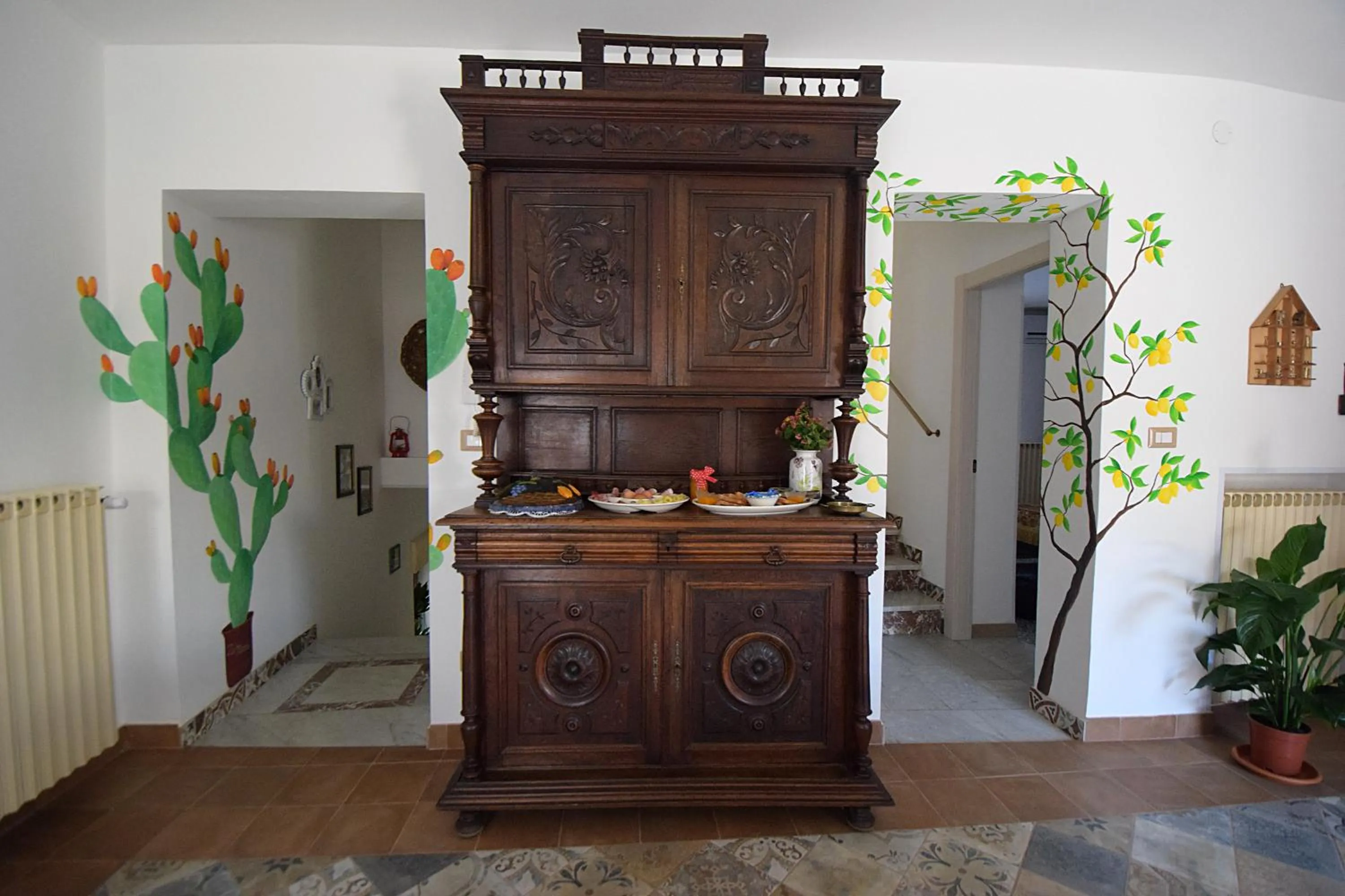 Communal kitchen in Zù Mariu B&B