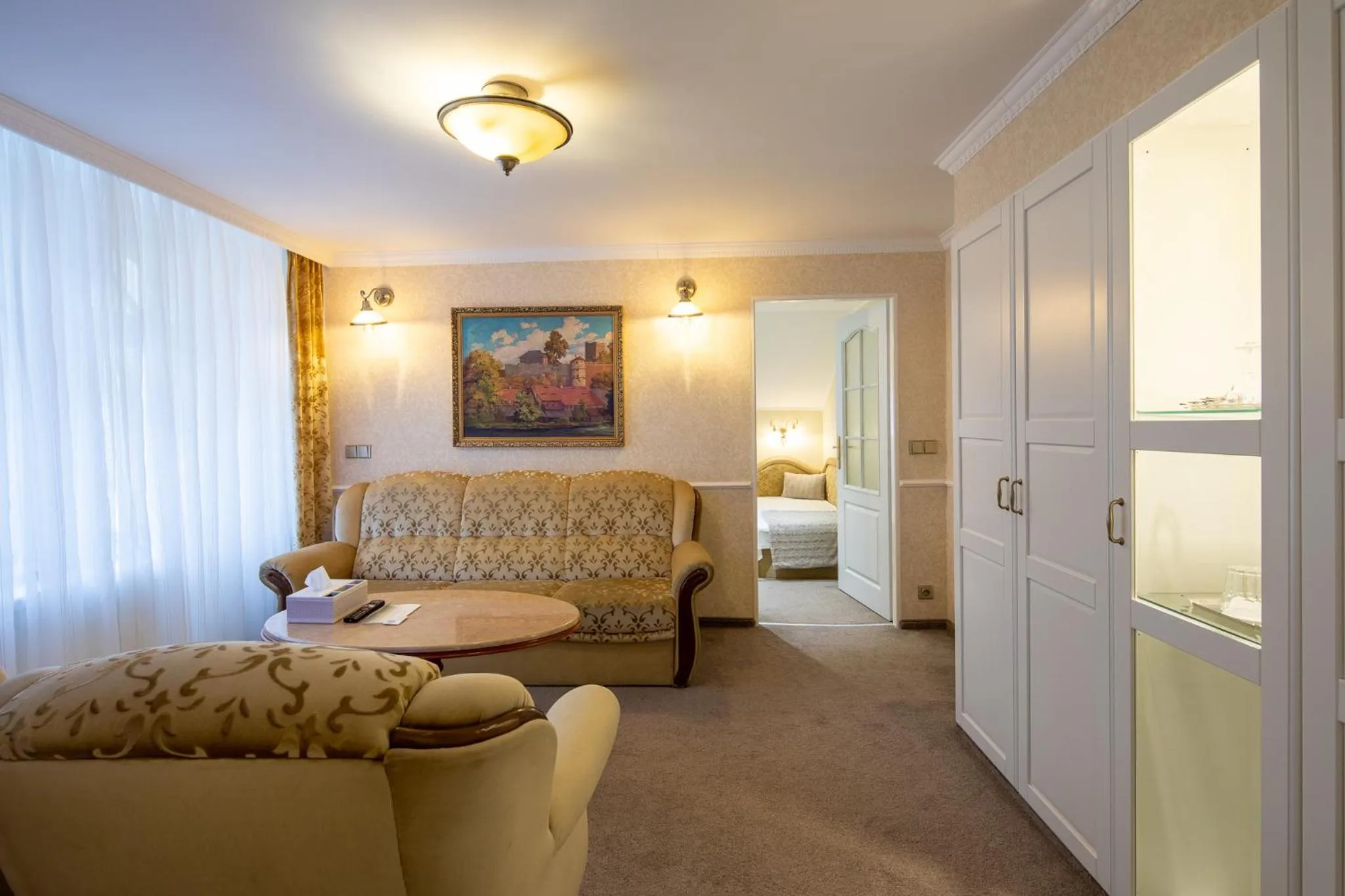 Living room, Bed in Villa Basileia Riverside