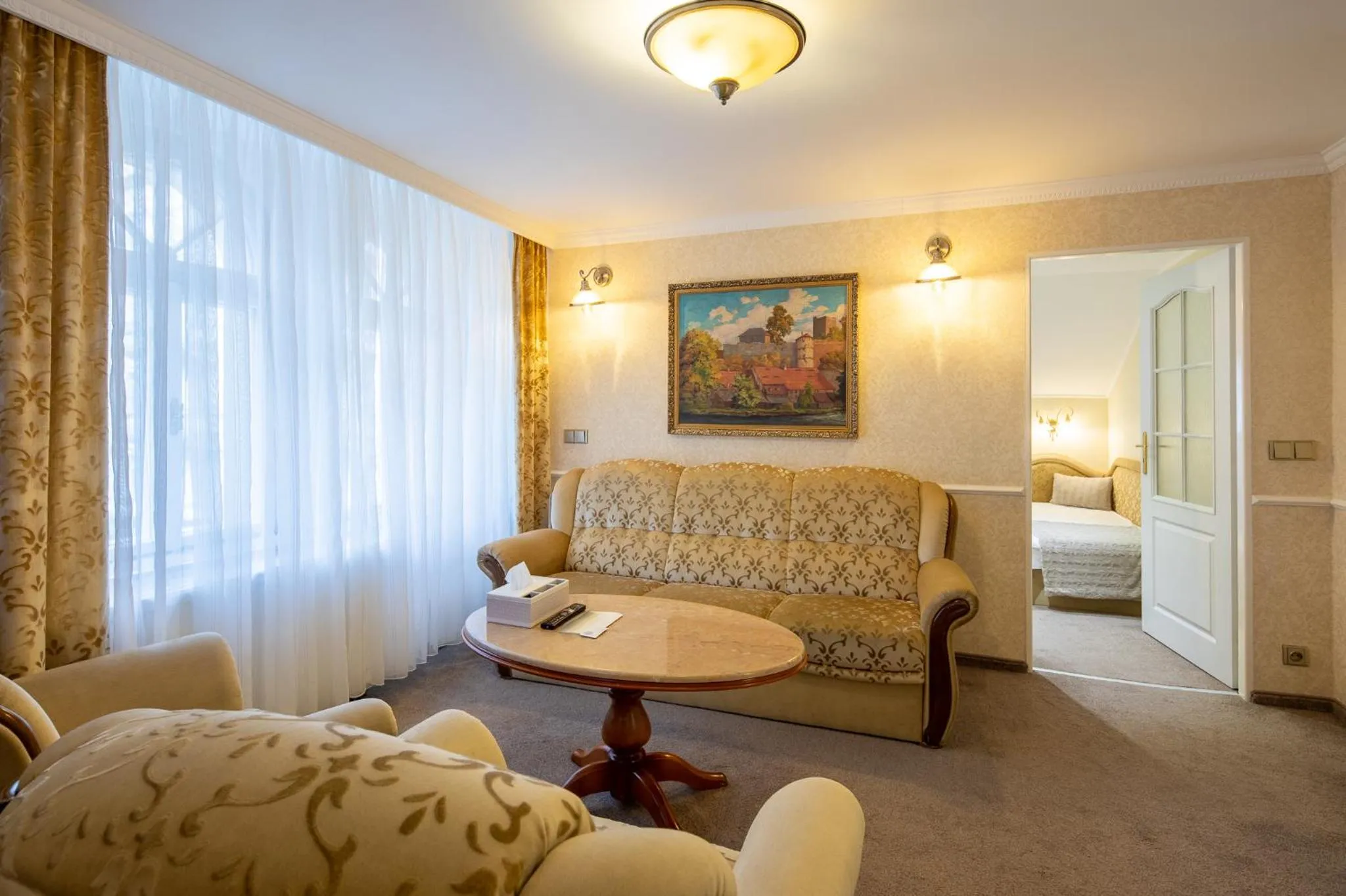 Living room, Bed in Villa Basileia Riverside